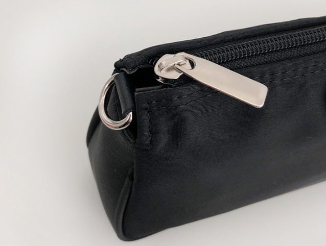 ジップアップポケットDリング無地ショルダーバッグポーチ付 | 詳細画像17