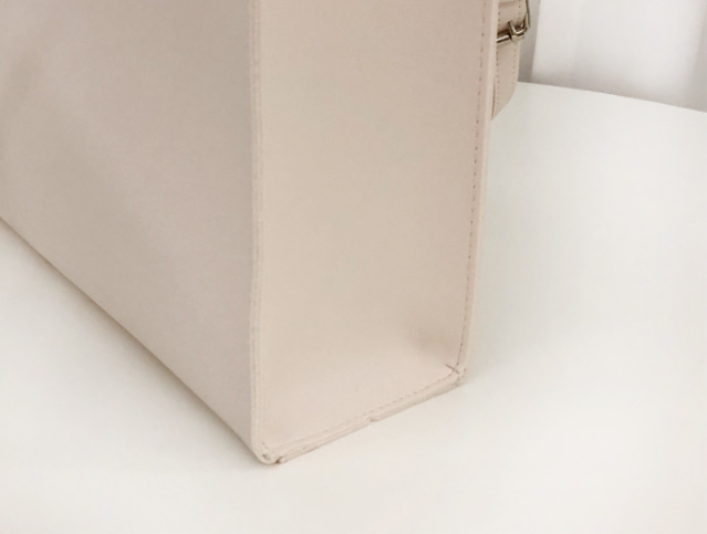 レザー調ポケットマグネットボタン無地トートバッグ | 詳細画像16