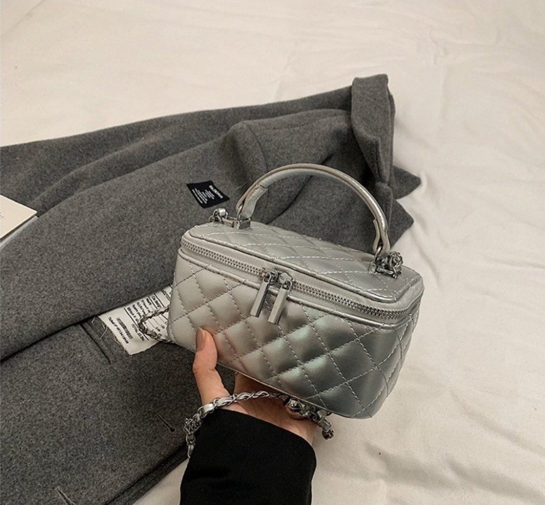 レザー調ダブルジップショルダーバッグ | 詳細画像10