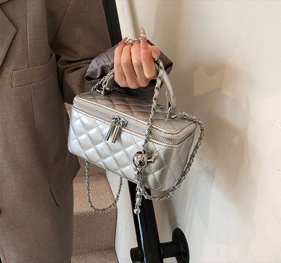 レザー調ダブルジップショルダーバッグ | 詳細画像6