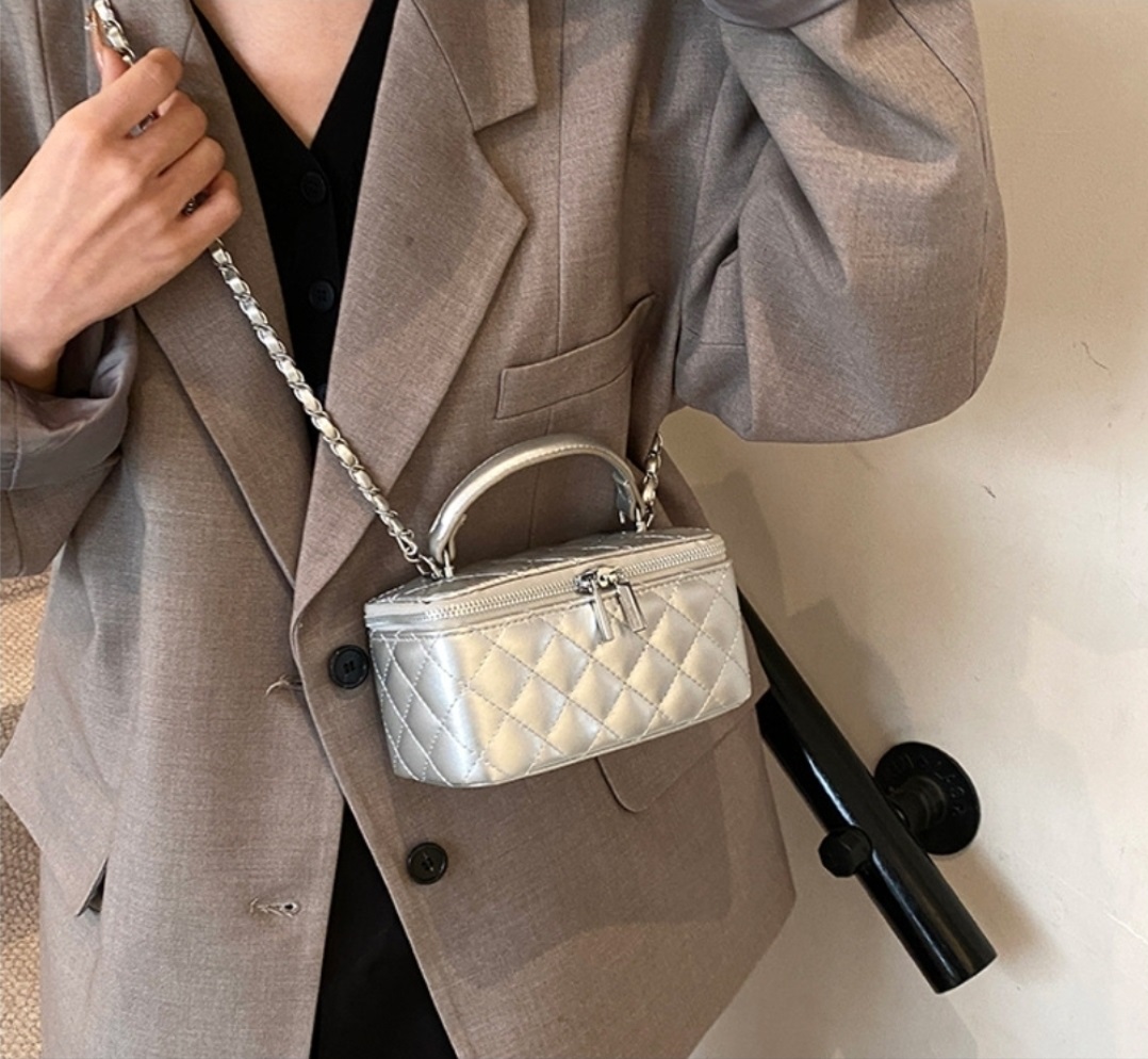 レザー調ダブルジップショルダーバッグ | 詳細画像7