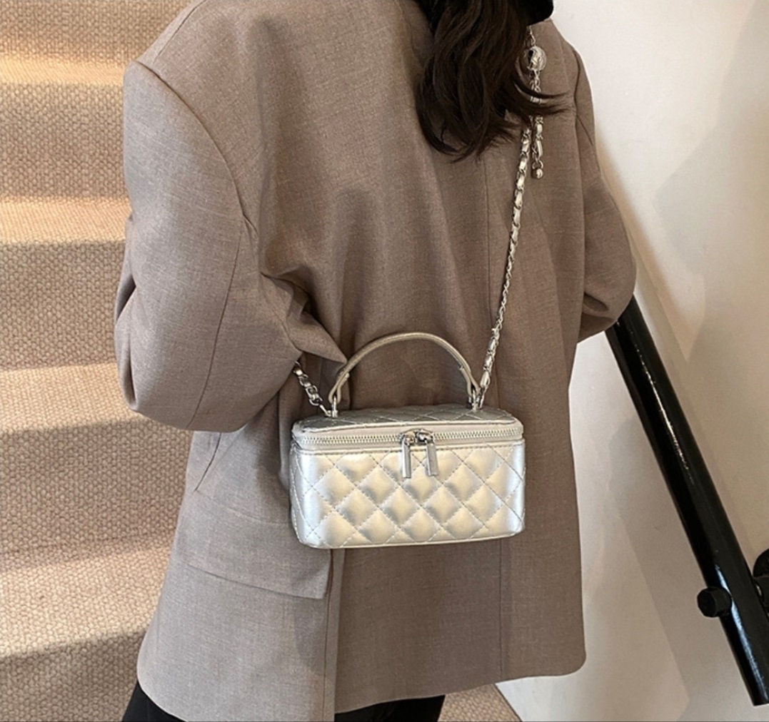 レザー調ダブルジップショルダーバッグ | 詳細画像8