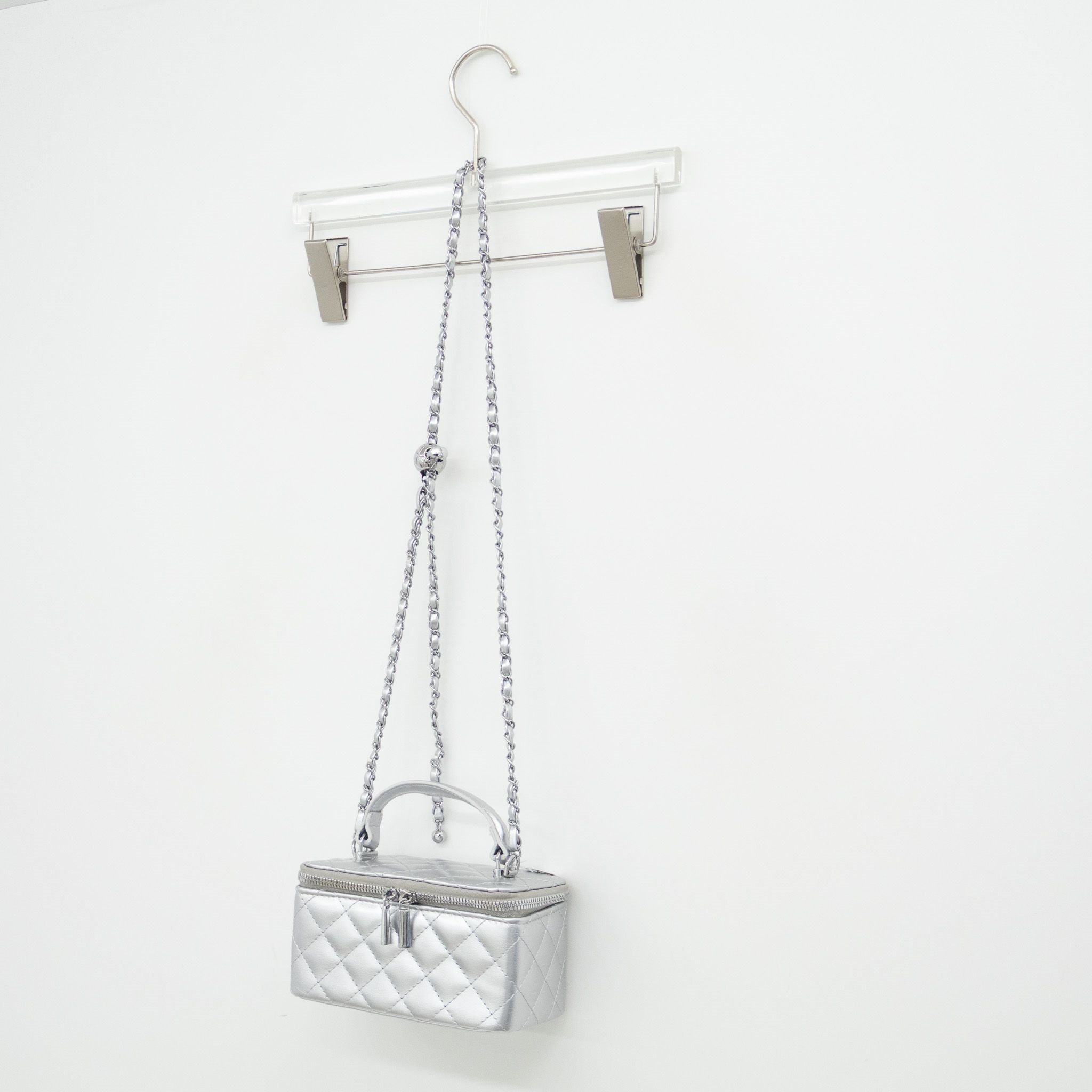 レザー調ダブルジップショルダーバッグ | 詳細画像18