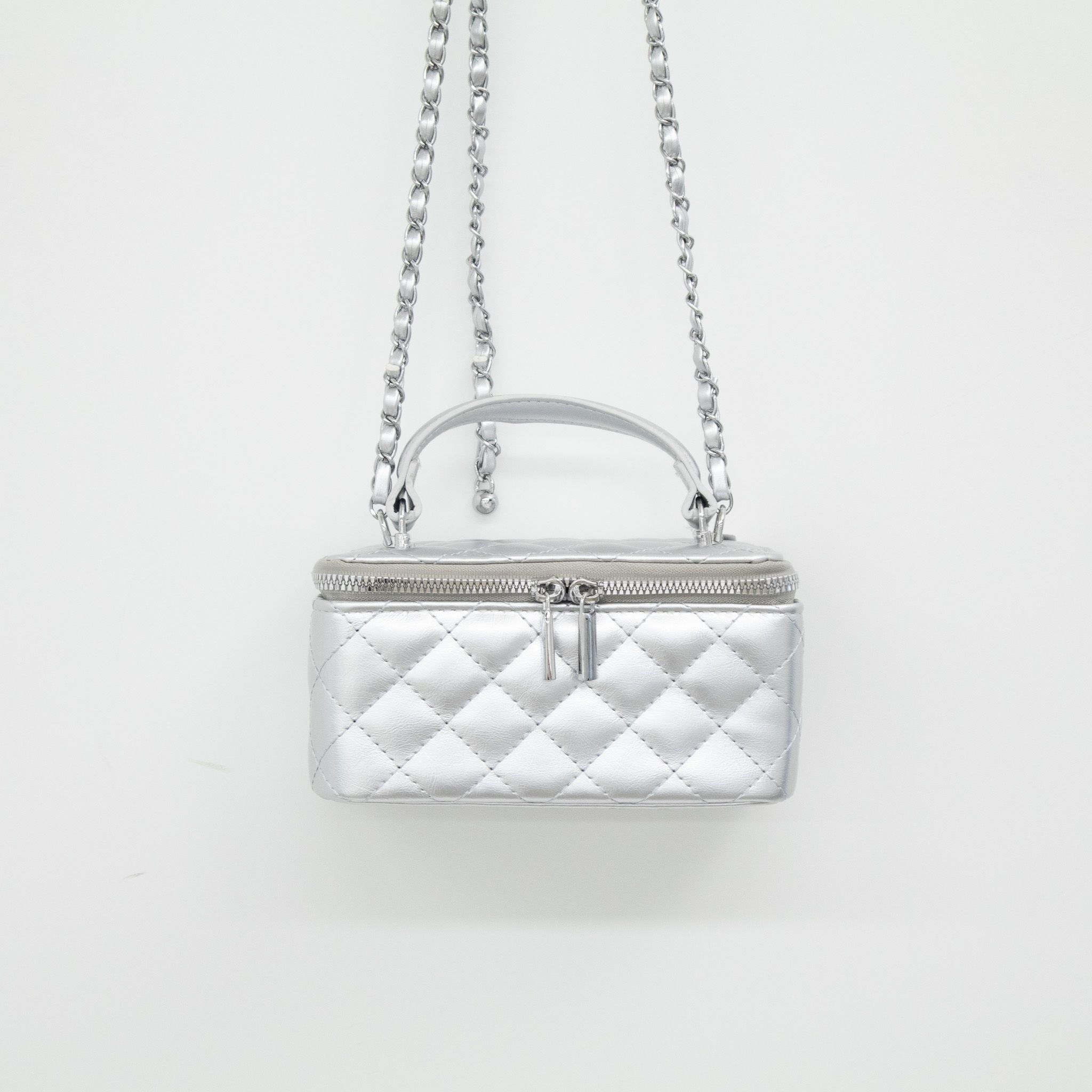 レザー調ダブルジップショルダーバッグ | 詳細画像20