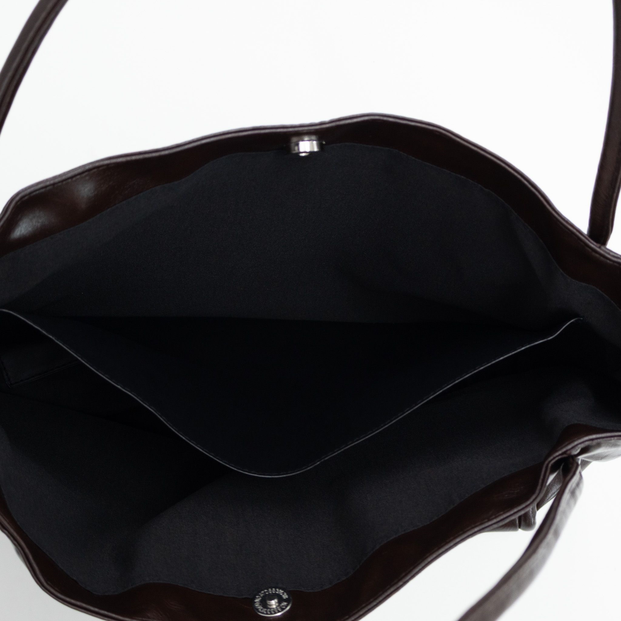 レザー調ポケットグロスビッグ無地トートバッグ | 詳細画像15