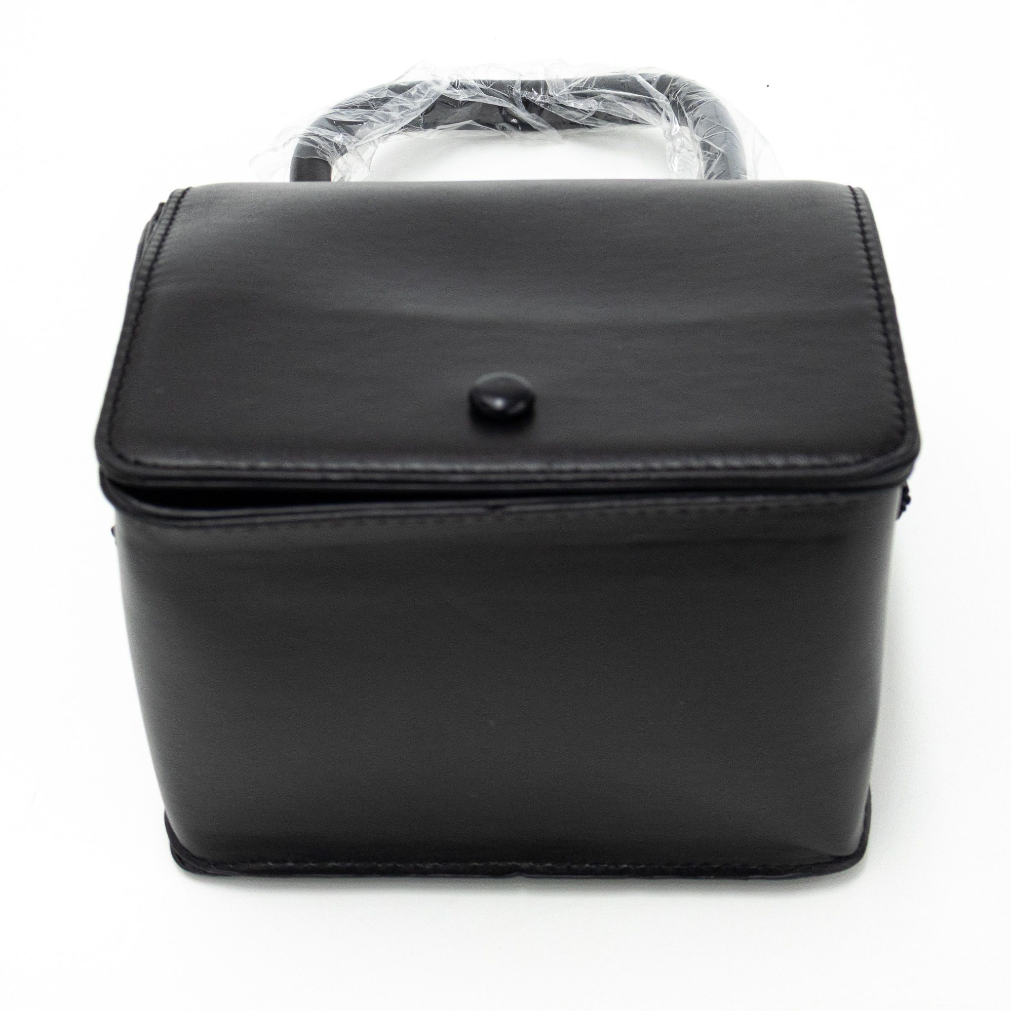 レザー調マグネットボタン無地ショルダーバッグ | 詳細画像11