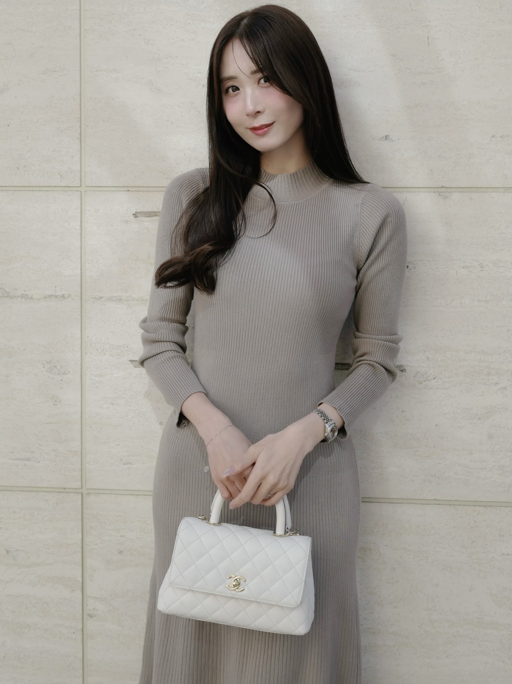 ハーフネックリブワンピース | 詳細画像2