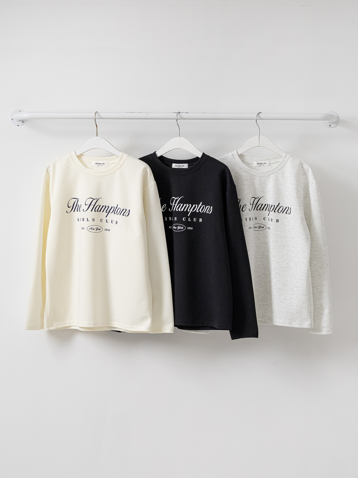 ラウンドネックベーシック長袖レタリングTシャツ | 詳細画像32