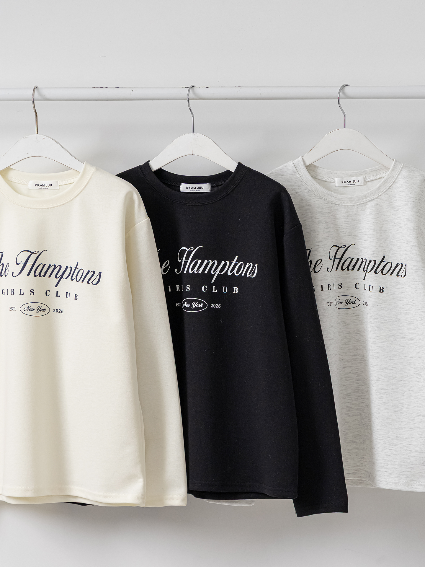 ラウンドネックベーシック長袖レタリングTシャツ | 詳細画像33