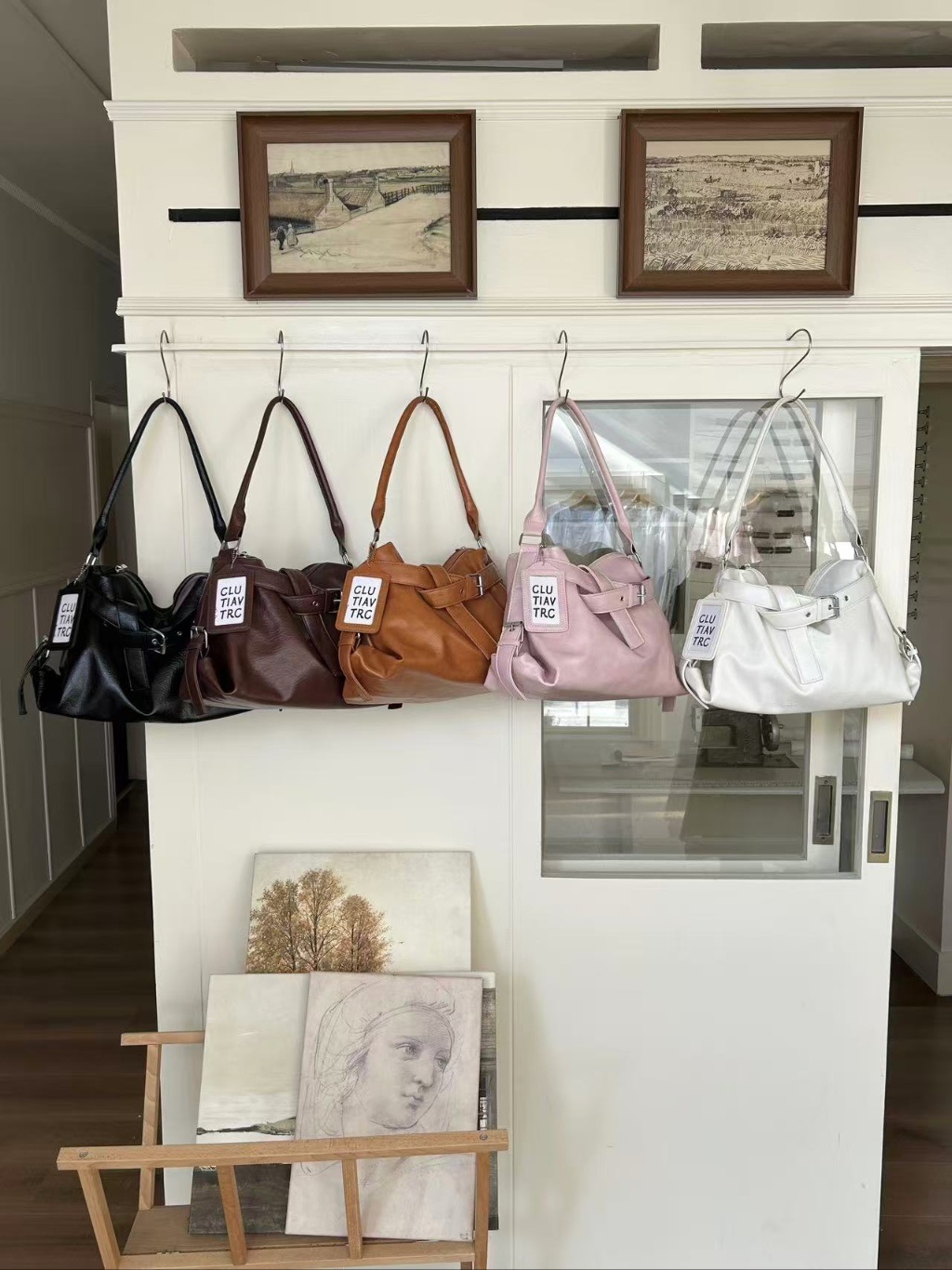 レザー調ジップアップベルトビッグトートバッグ | 詳細画像14