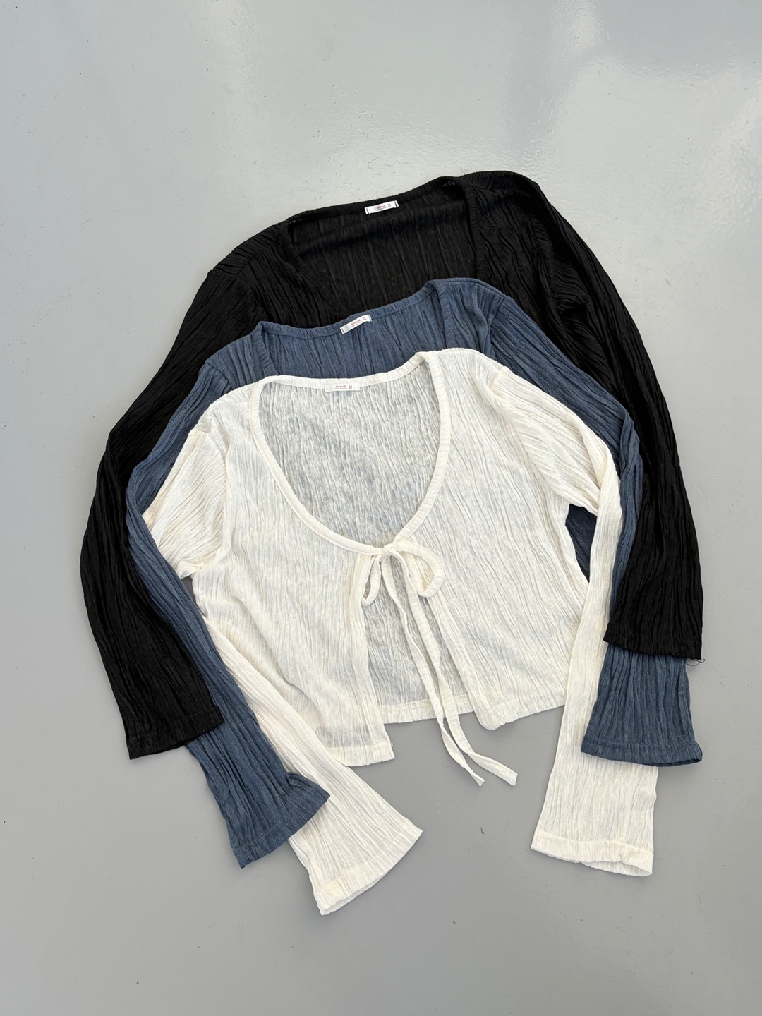 ニットクロップド長袖カーディガン | 詳細画像18