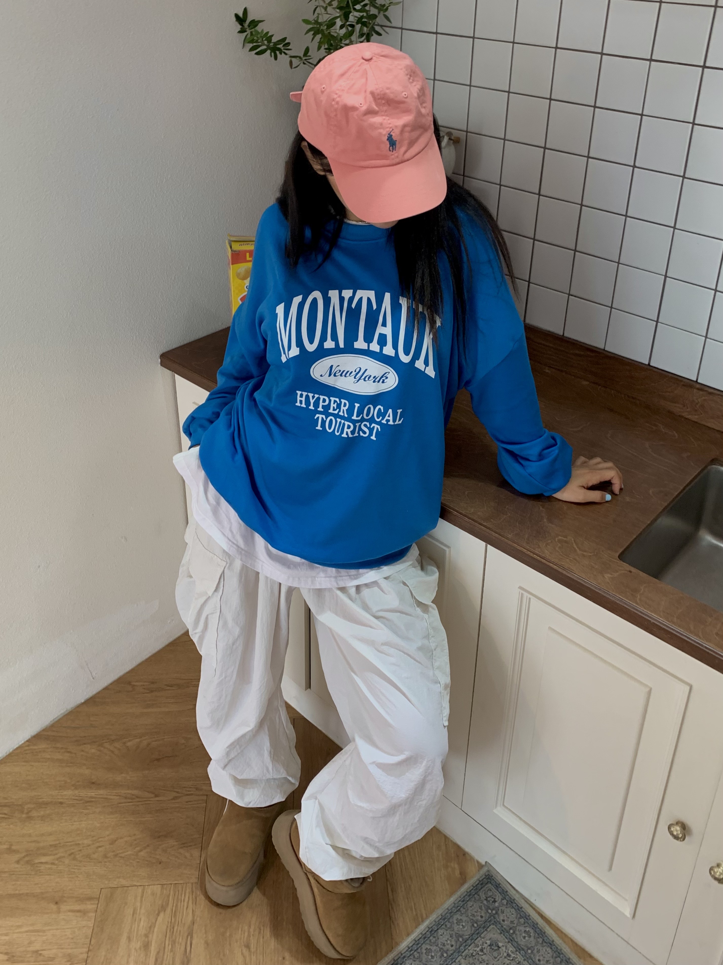 ラウンドネックルーズ長袖ロゴスウェット | 詳細画像6