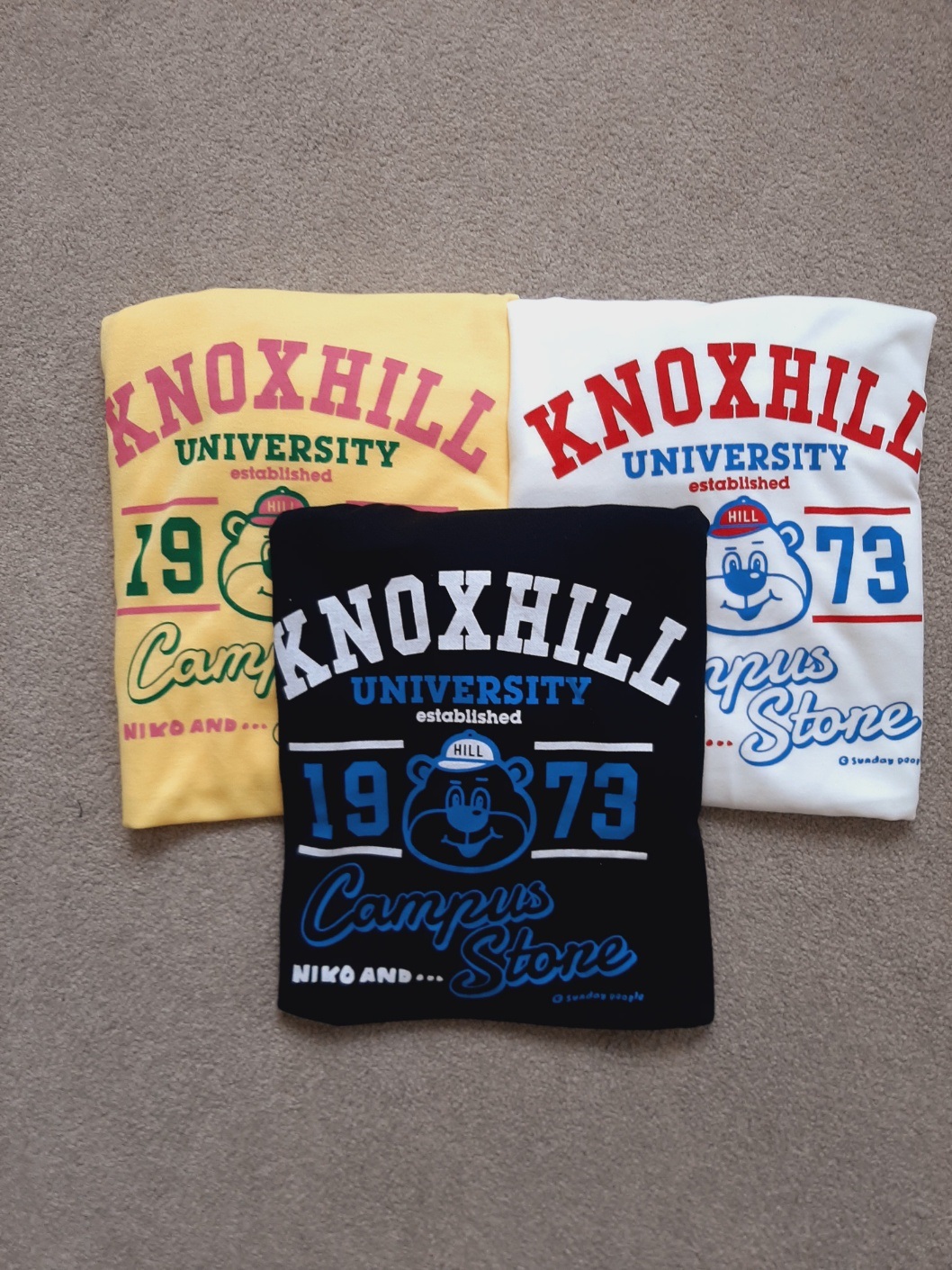 ラウンドネックルーズ長袖ロゴスウェット | 詳細画像2