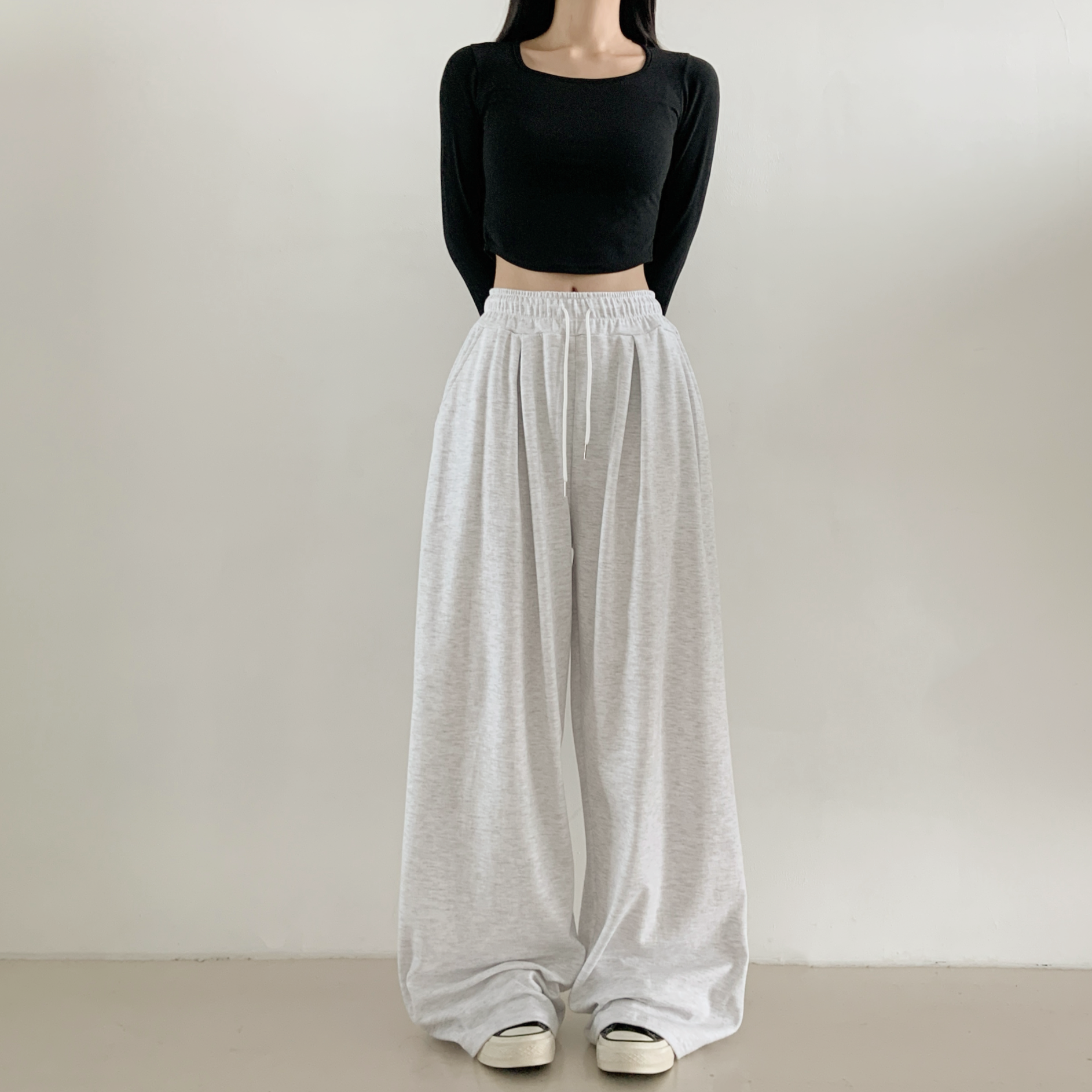 ポケットウエストゴムツータックワイドパンツトレーニング | 詳細画像4