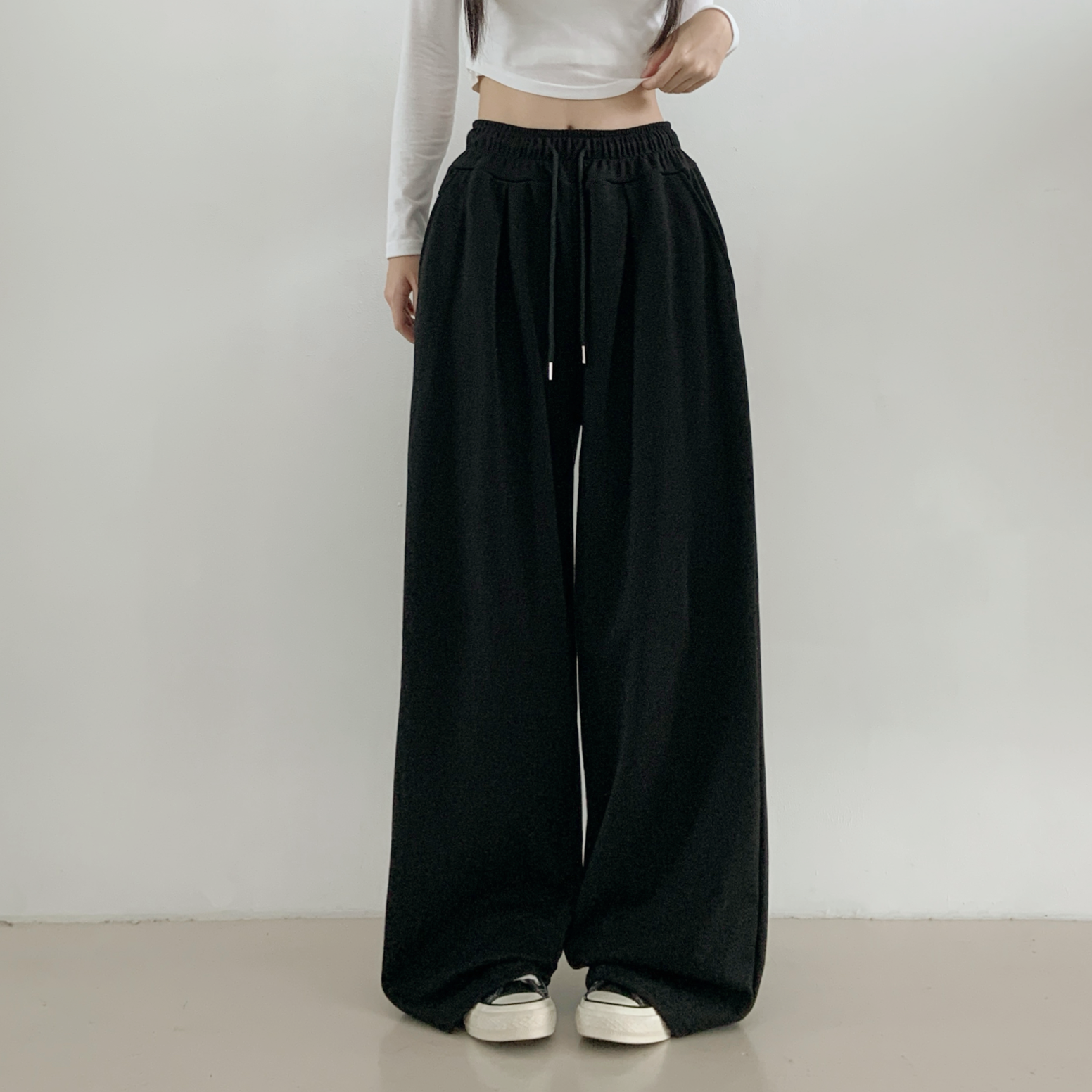 ポケットウエストゴムツータックワイドパンツトレーニング | 詳細画像9