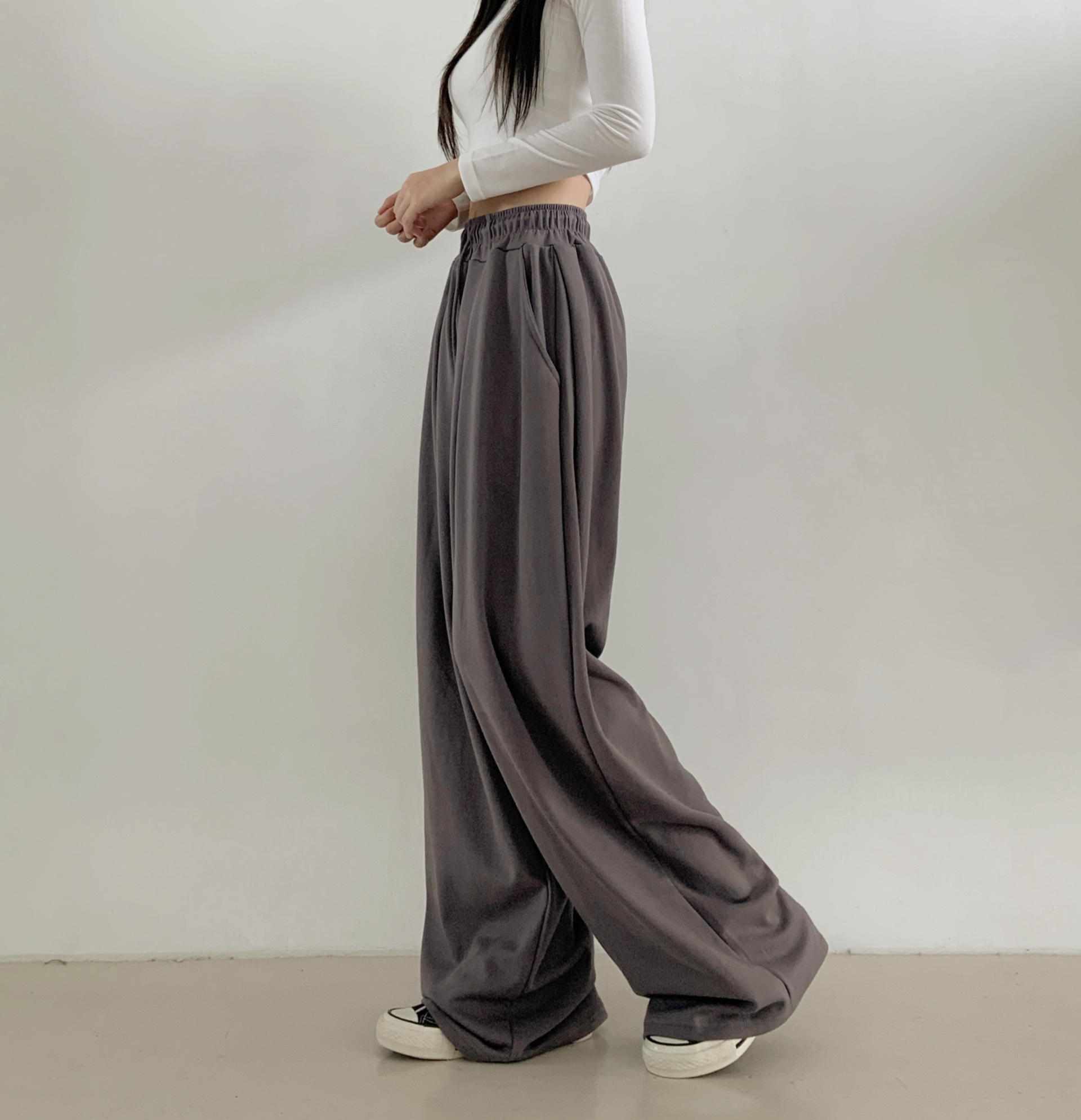 ポケットウエストゴムツータックワイドパンツトレーニング | 詳細画像10