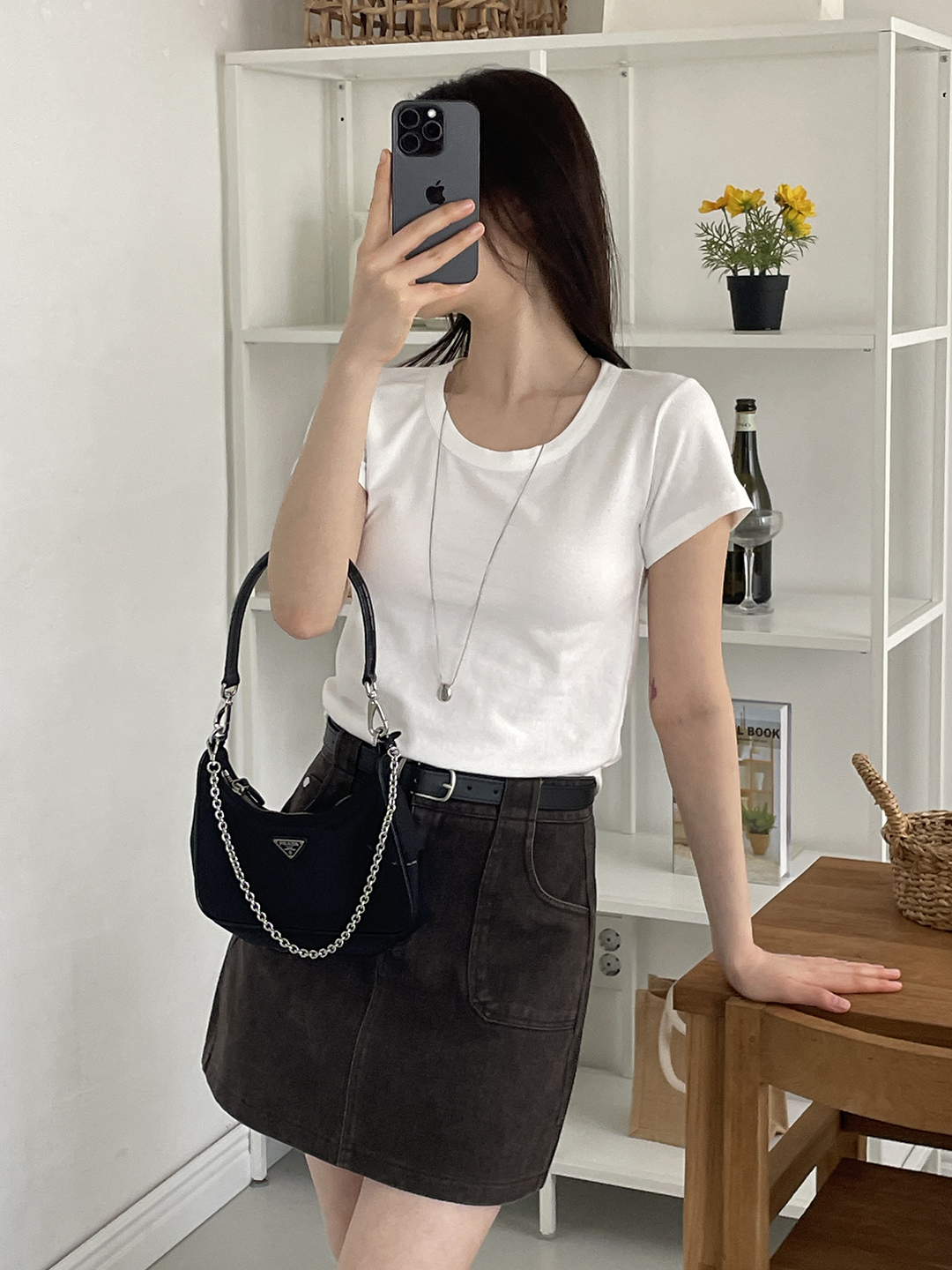 ラウンドネックシンプル半袖無地Tシャツ | 詳細画像10