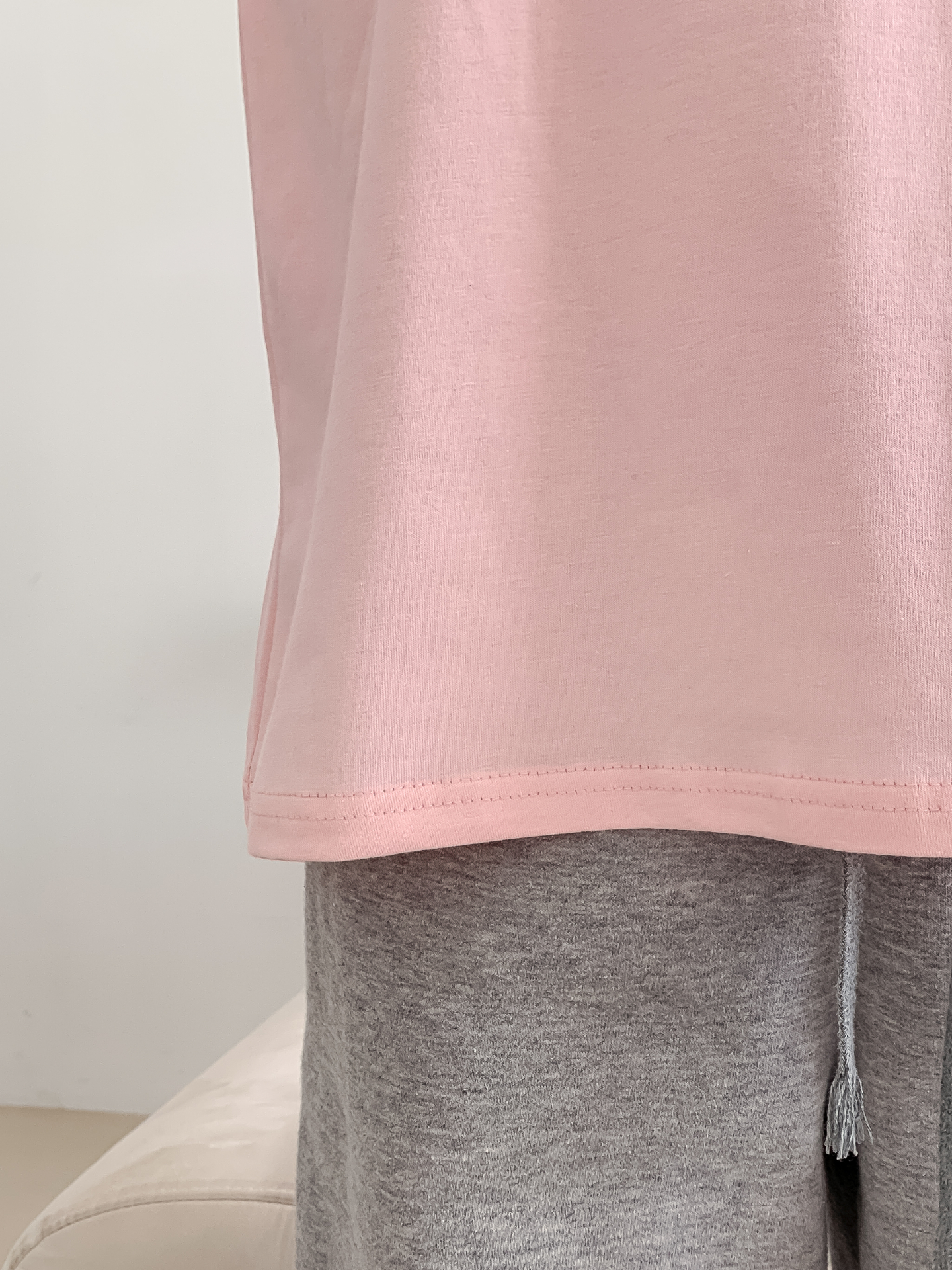 ラウンドネックルーズ半袖プリントカラーTシャツ | 詳細画像18