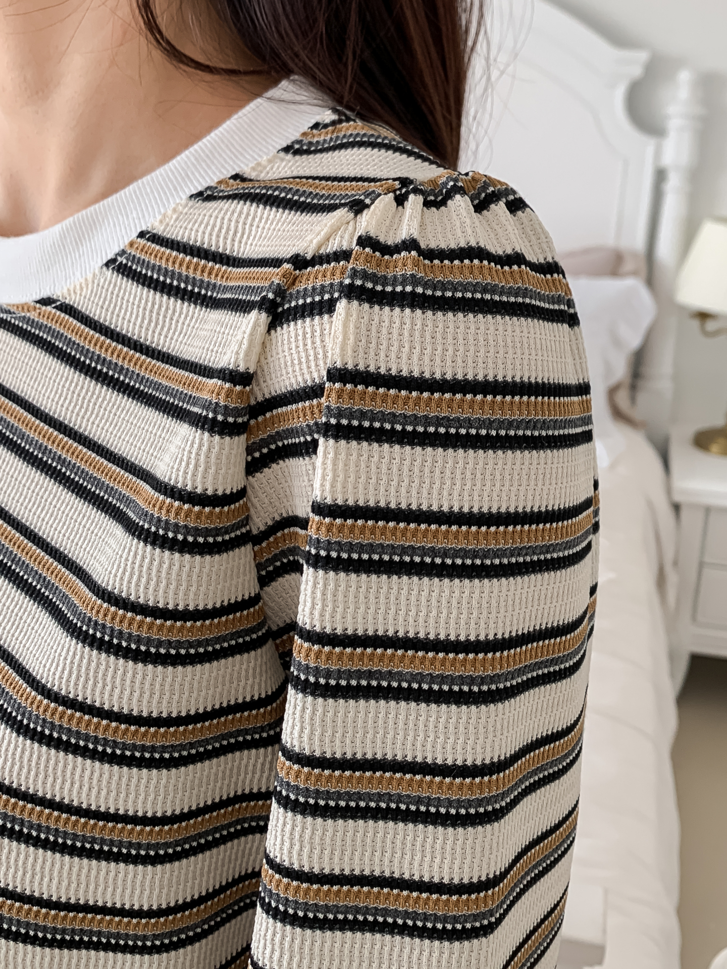 ラウンドネック長袖ボーダーカラーニット | 詳細画像26