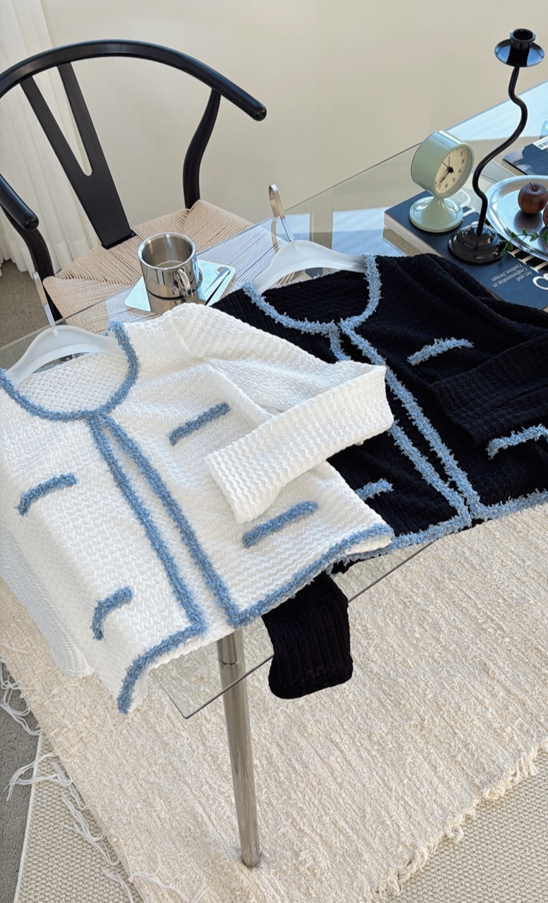 配色ラウンドネックオープンタイプカーディガン | 詳細画像10