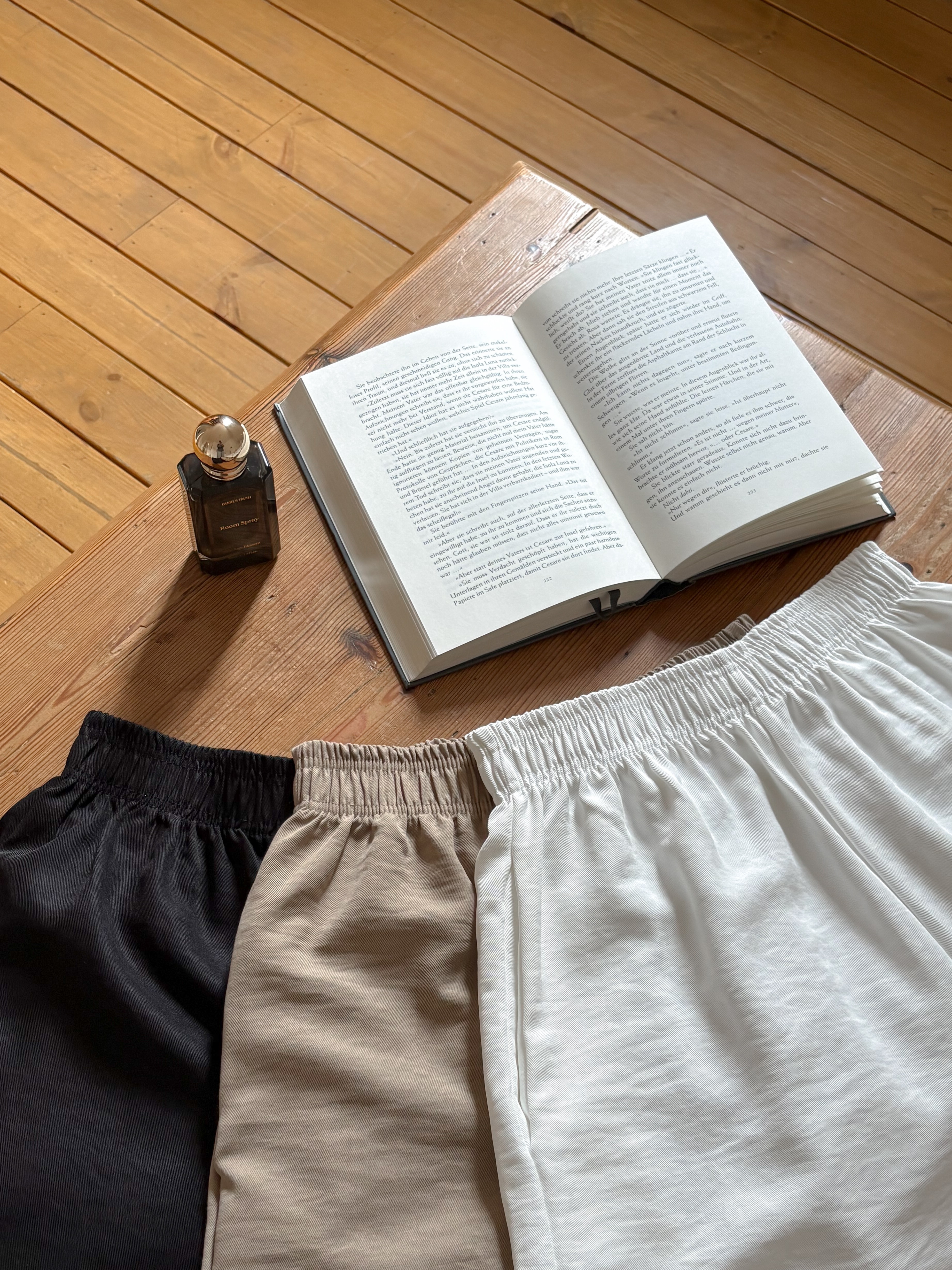 シャーリングポケットウエストゴムショート無地ショートパンツ | 詳細画像13