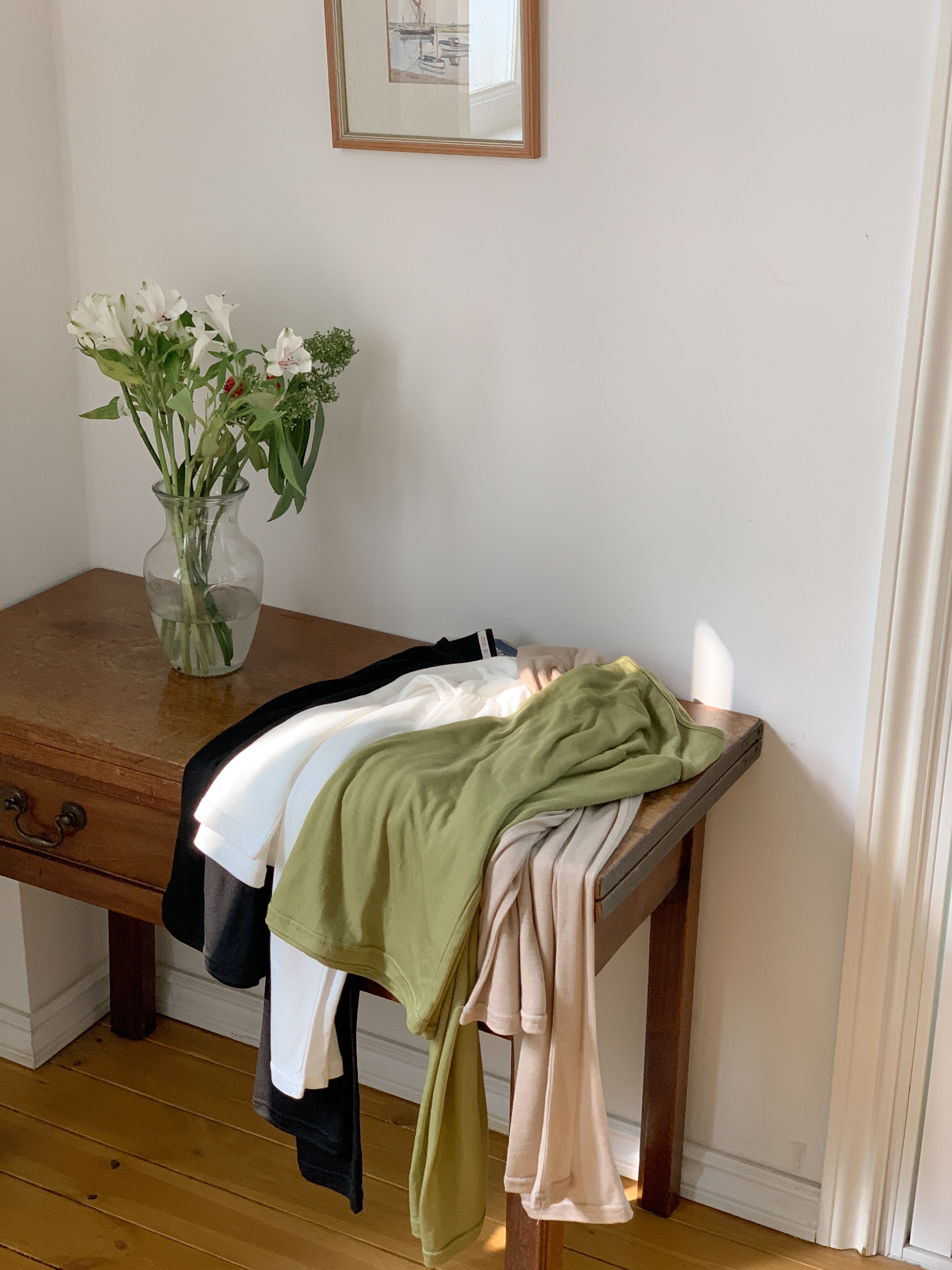 ラウンドネックルーズ長袖無地Tシャツ | 詳細画像13