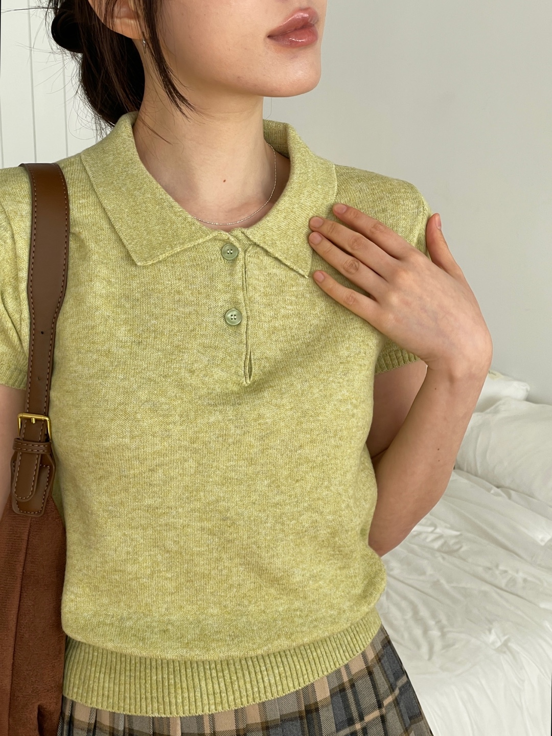 カラーベーシック半袖ニット | 詳細画像5