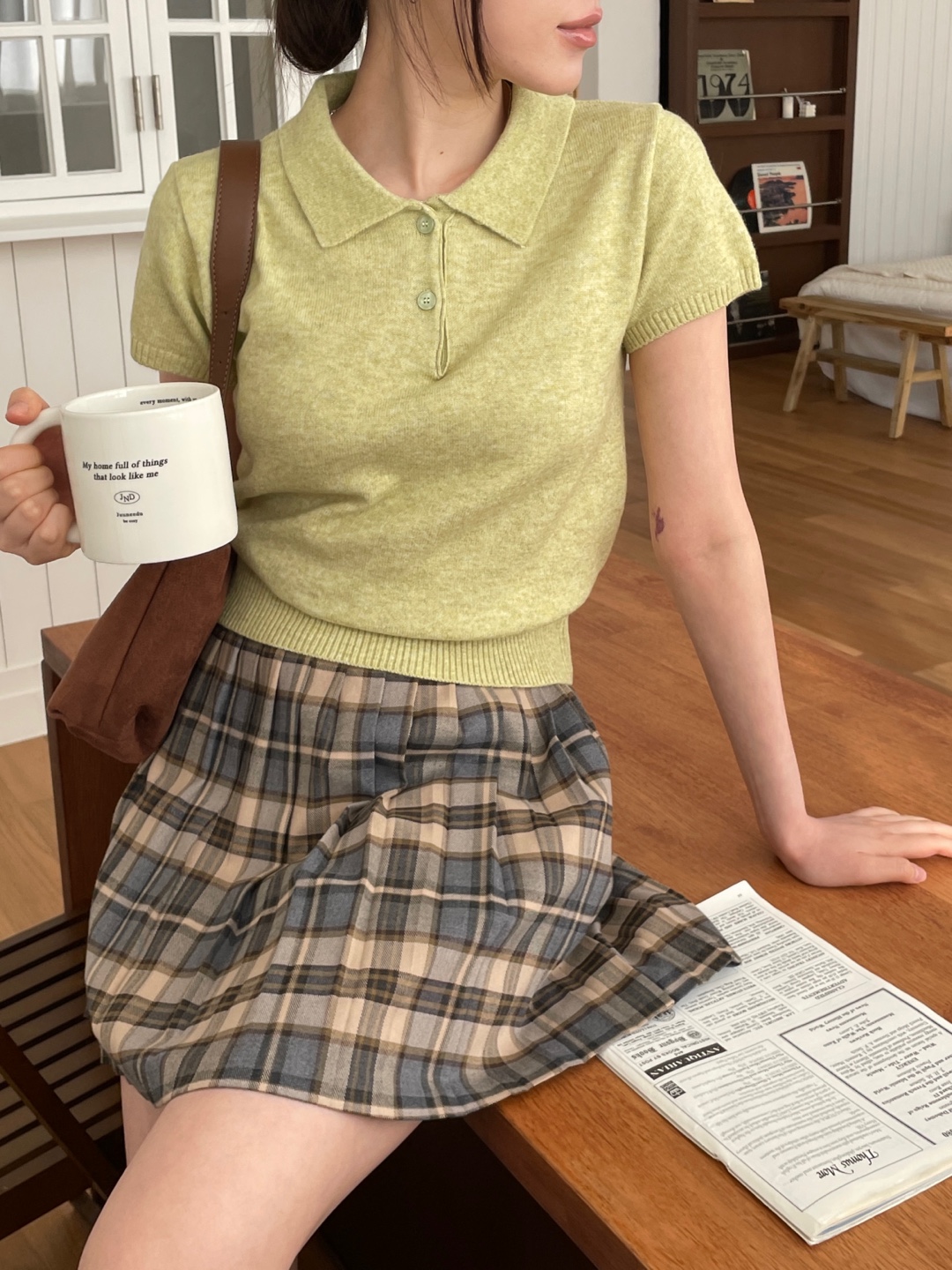 カラーベーシック半袖ニット | 詳細画像6