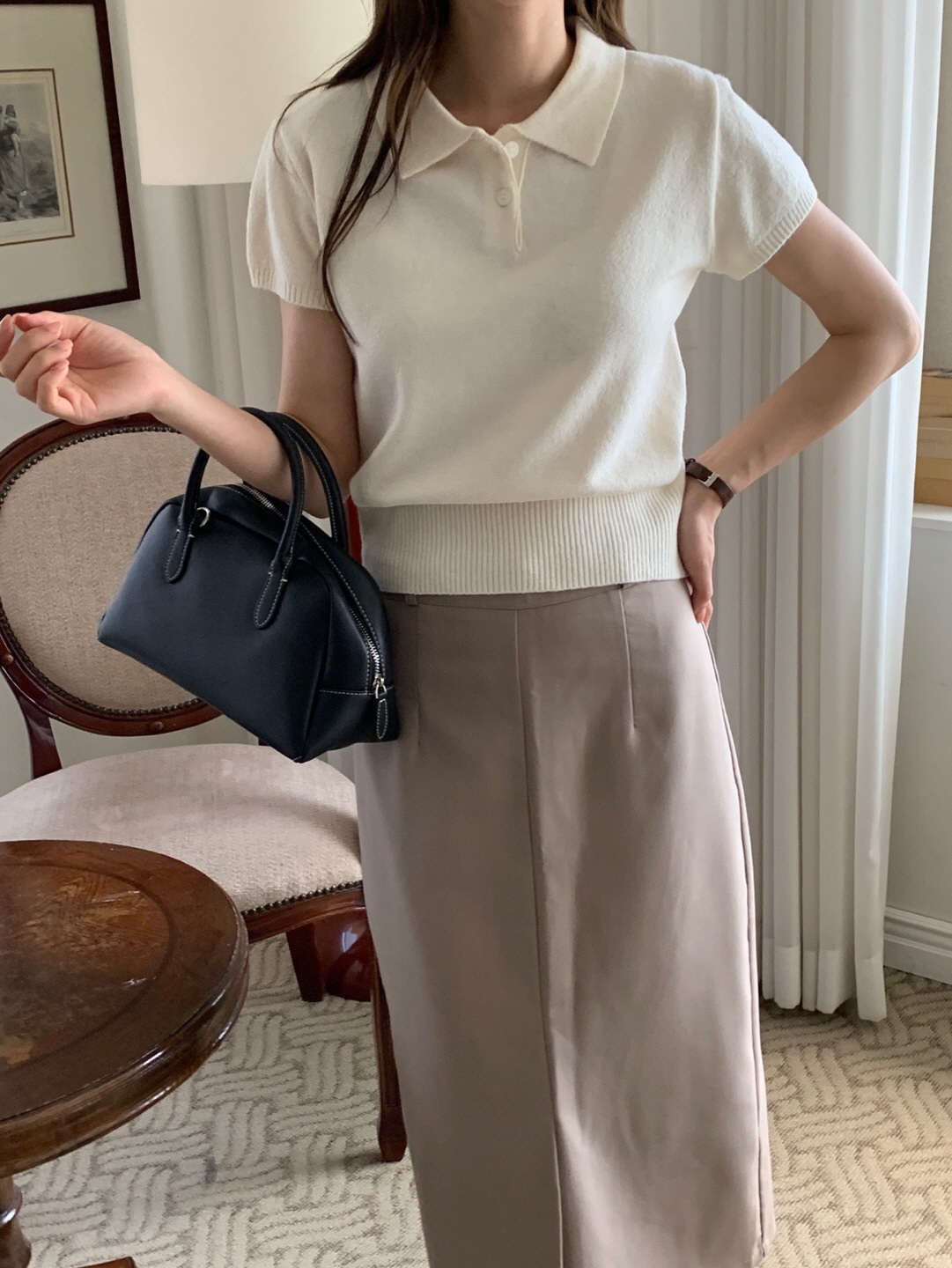 カラーベーシック半袖ニット | 詳細画像11