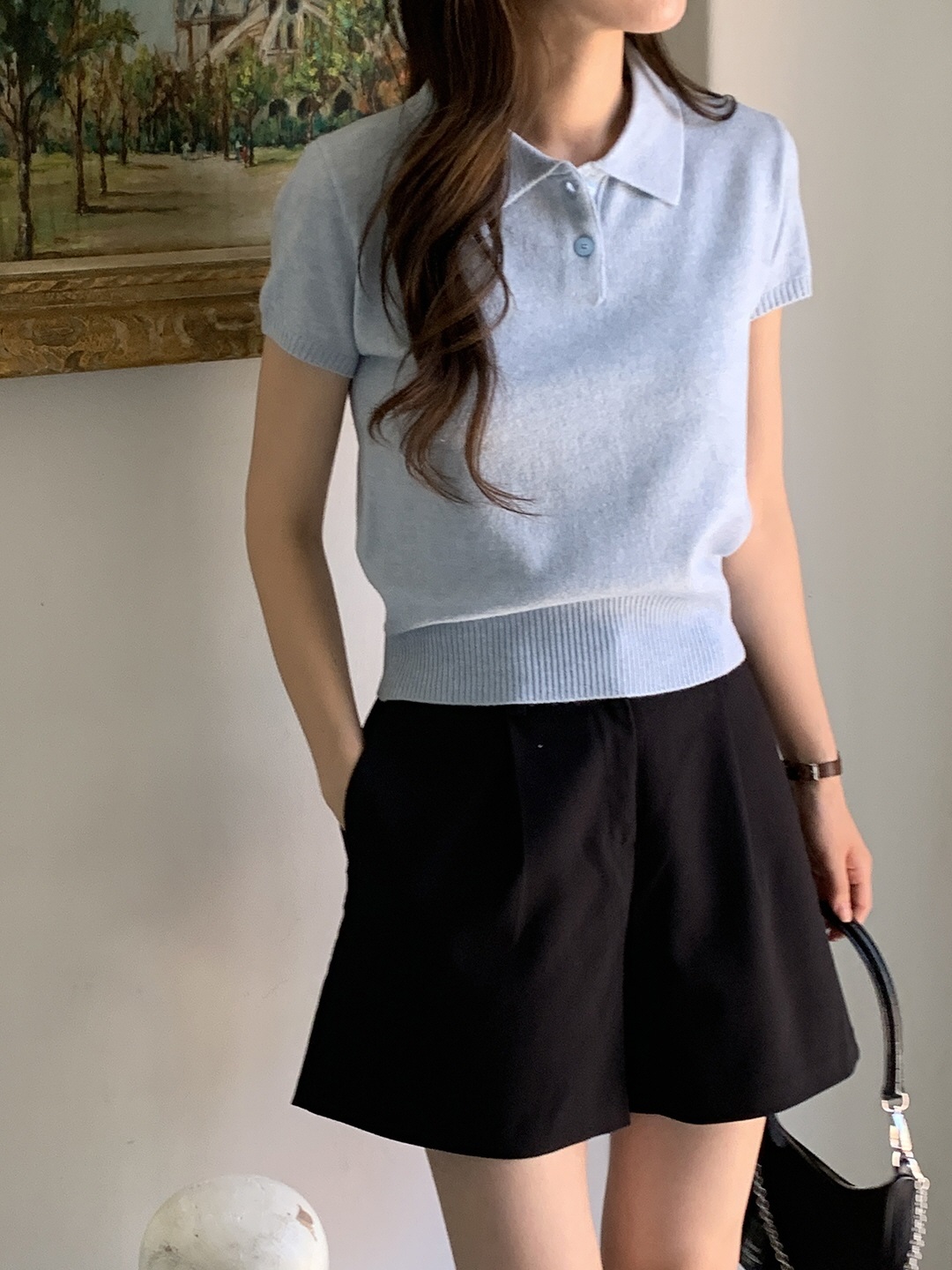 カラーベーシック半袖ニット | 詳細画像12