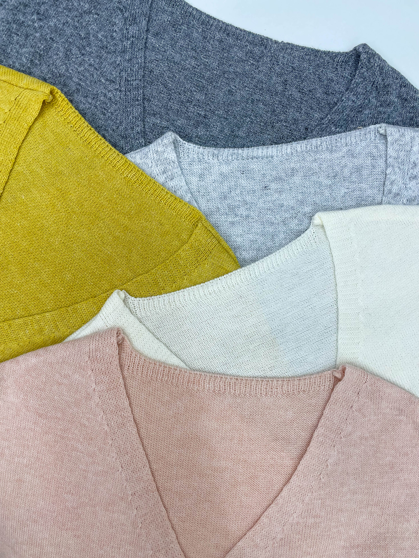 ニットボタンVネックドローストリング長袖カーディガン | 詳細画像4