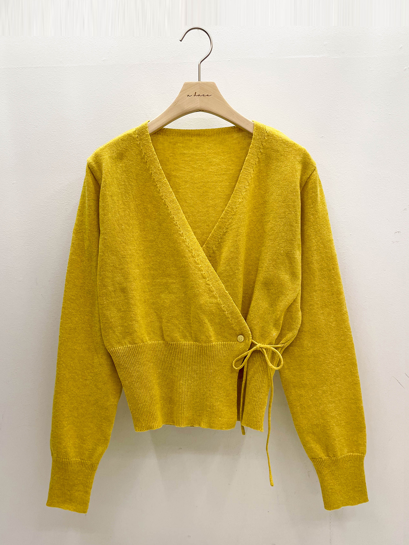 ニットボタンVネックドローストリング長袖カーディガン | 詳細画像19