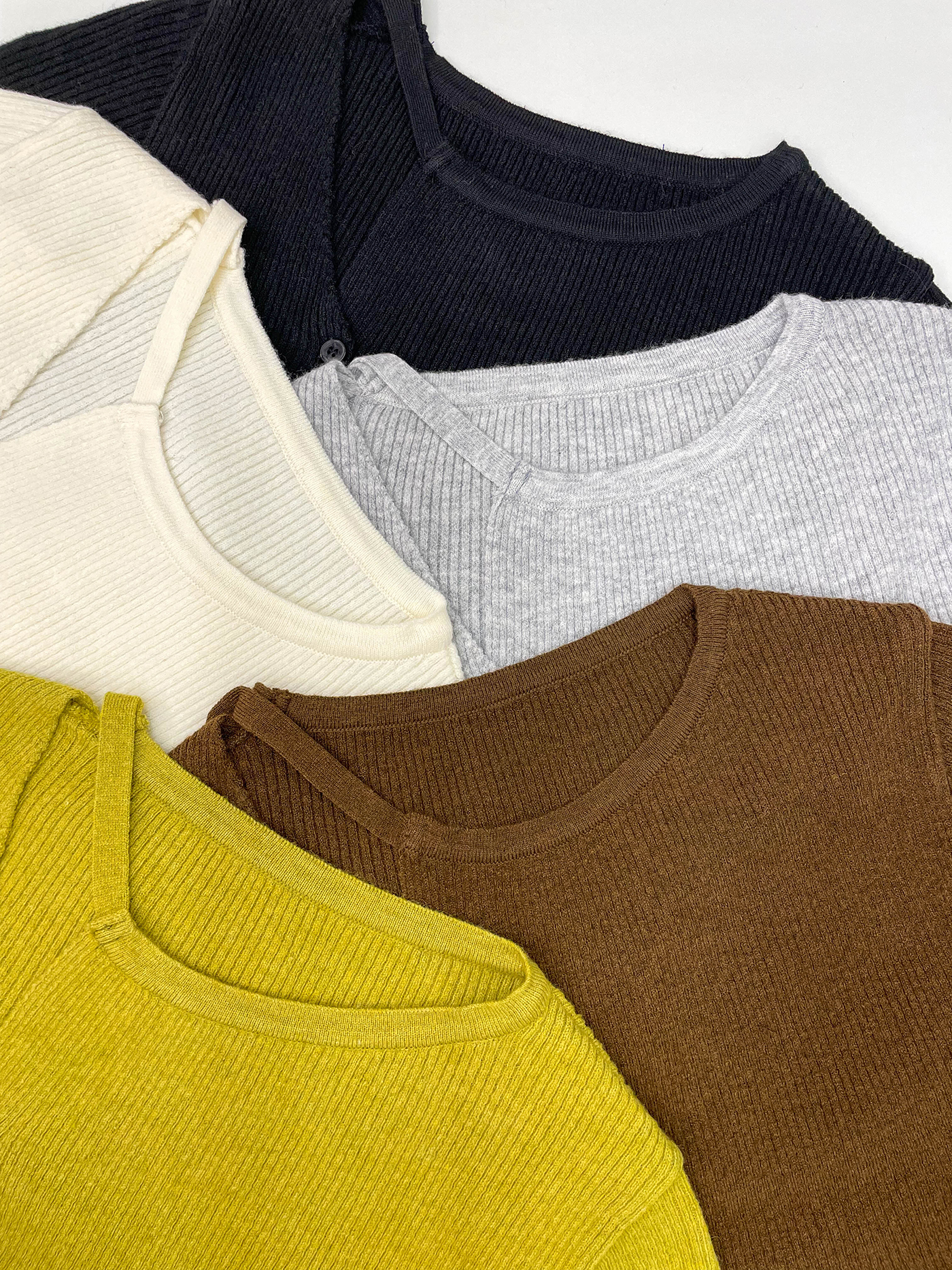 ニットボタンドローストリング長袖カーディガン | 詳細画像4