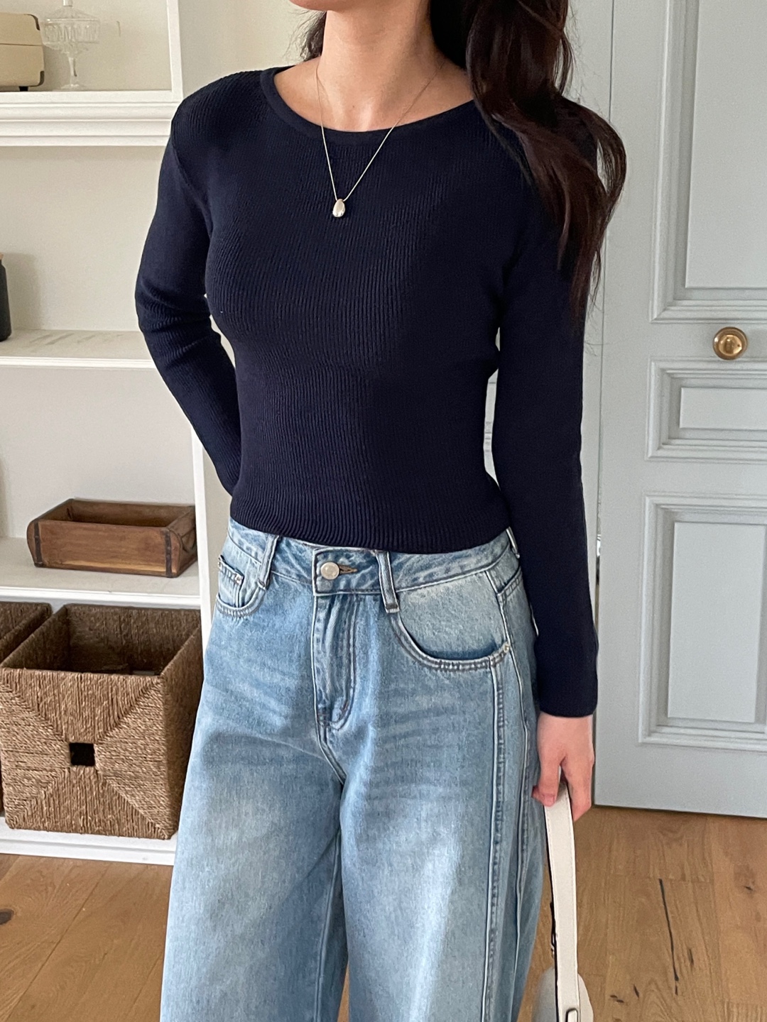 スリットベーシック長袖ニット | 詳細画像10