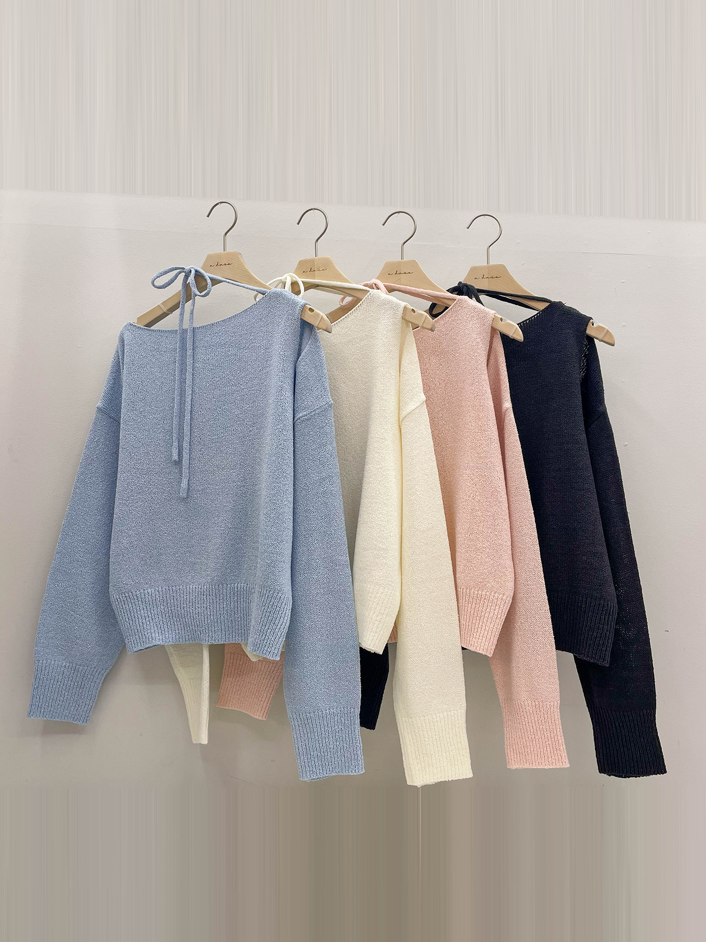 ドローストリングベーシック長袖ニット | 詳細画像12