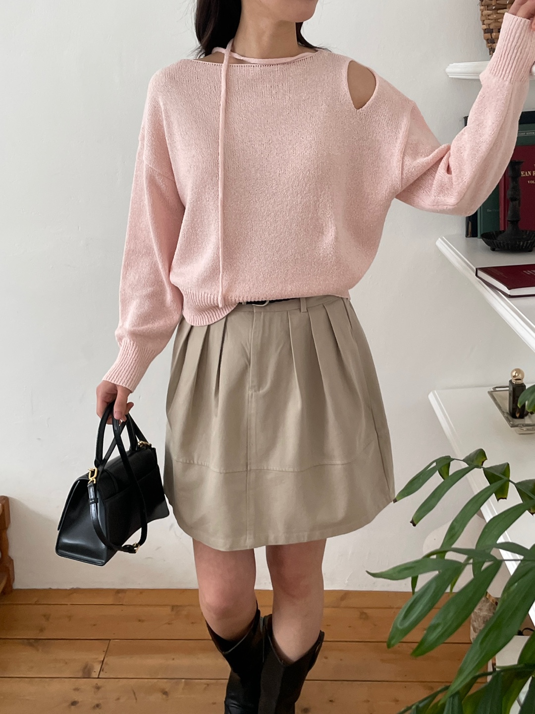 ドローストリングベーシック長袖ニット | 詳細画像6