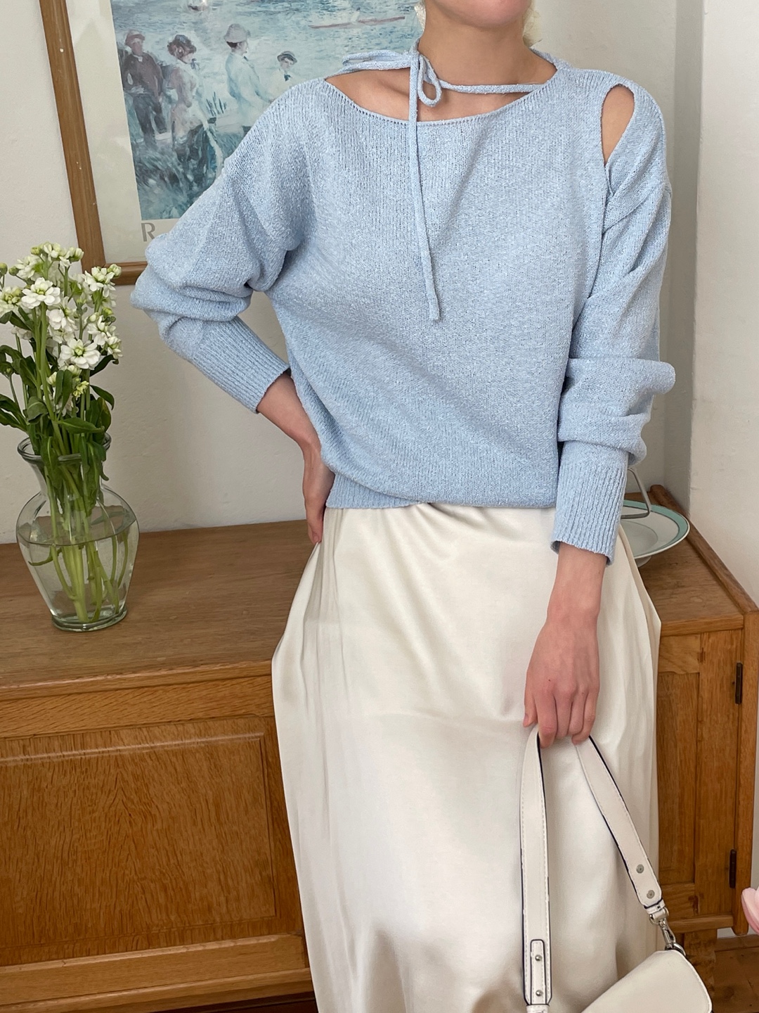 ドローストリングベーシック長袖ニット | 詳細画像11