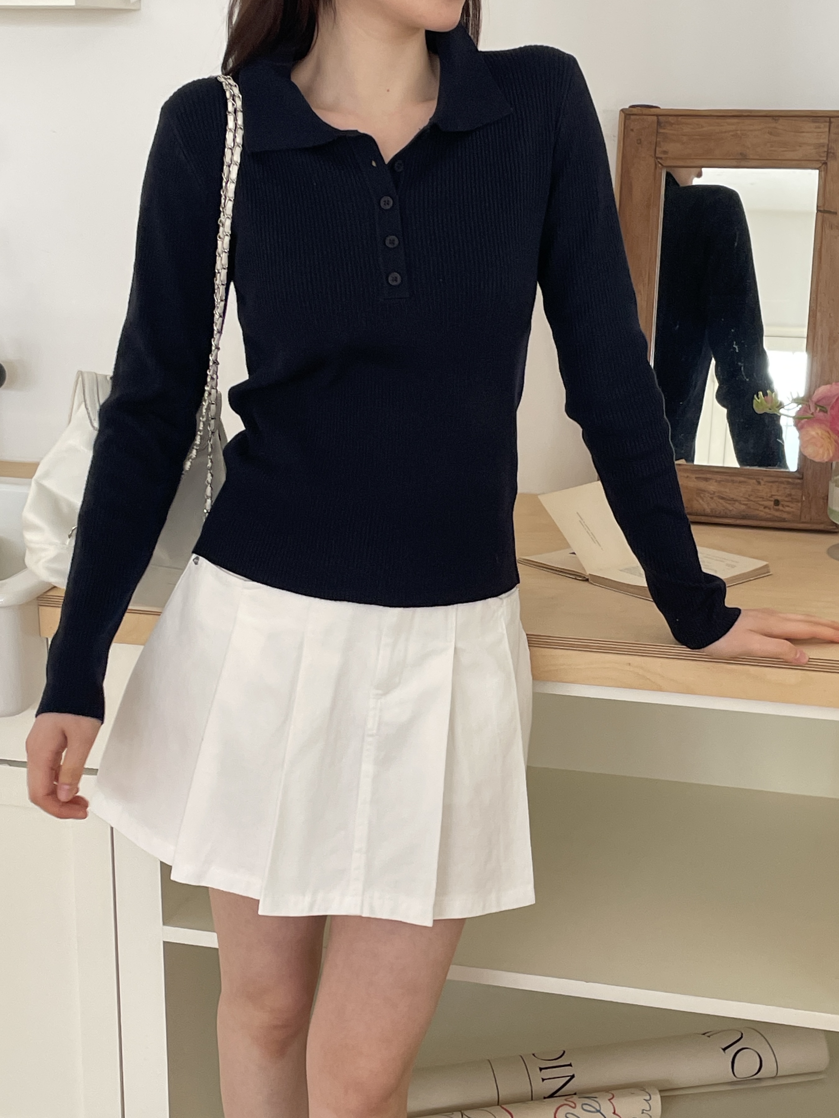 ボタンカラーベーシック長袖ニット | 詳細画像15