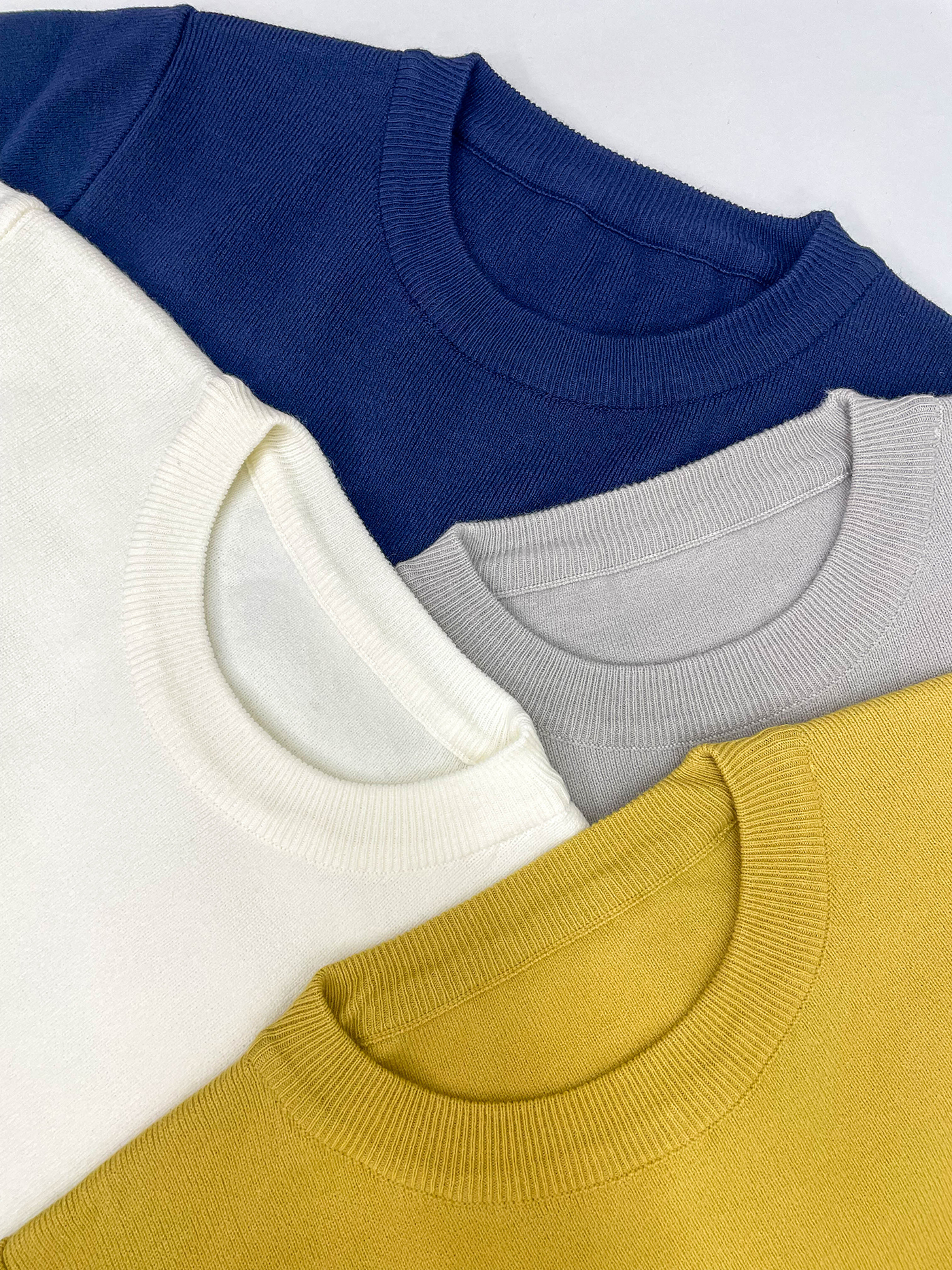 ラウンドネックベーシック半袖ニット | 詳細画像4