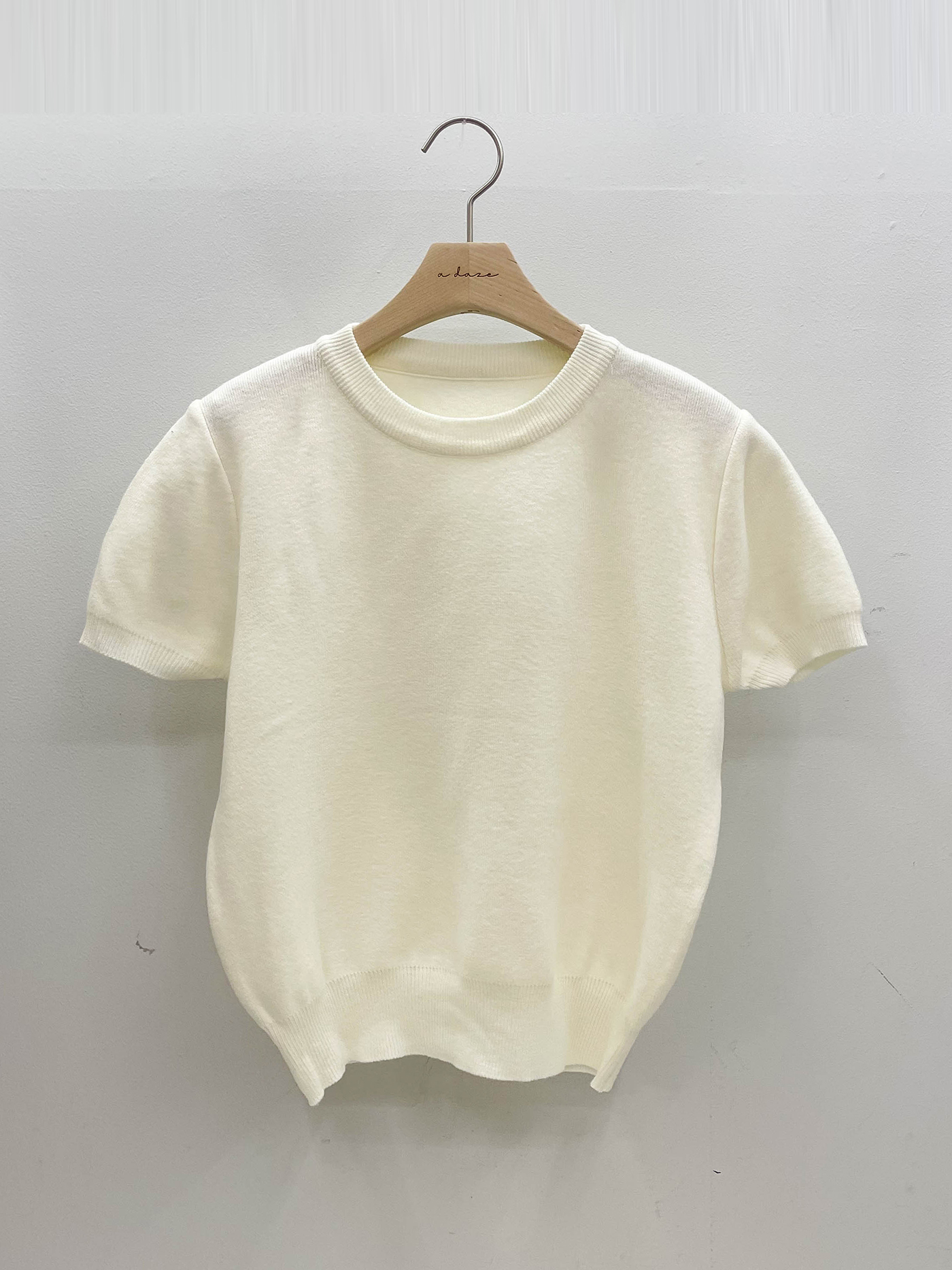 ラウンドネックベーシック半袖ニット | 詳細画像16