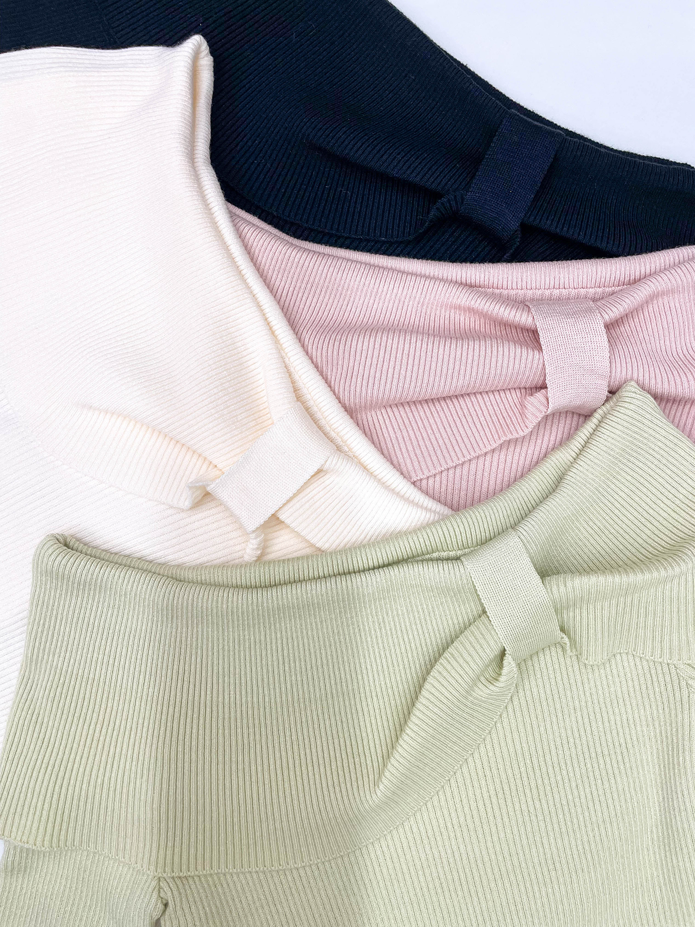 オフショルダーベーシック長袖ニット | 詳細画像4