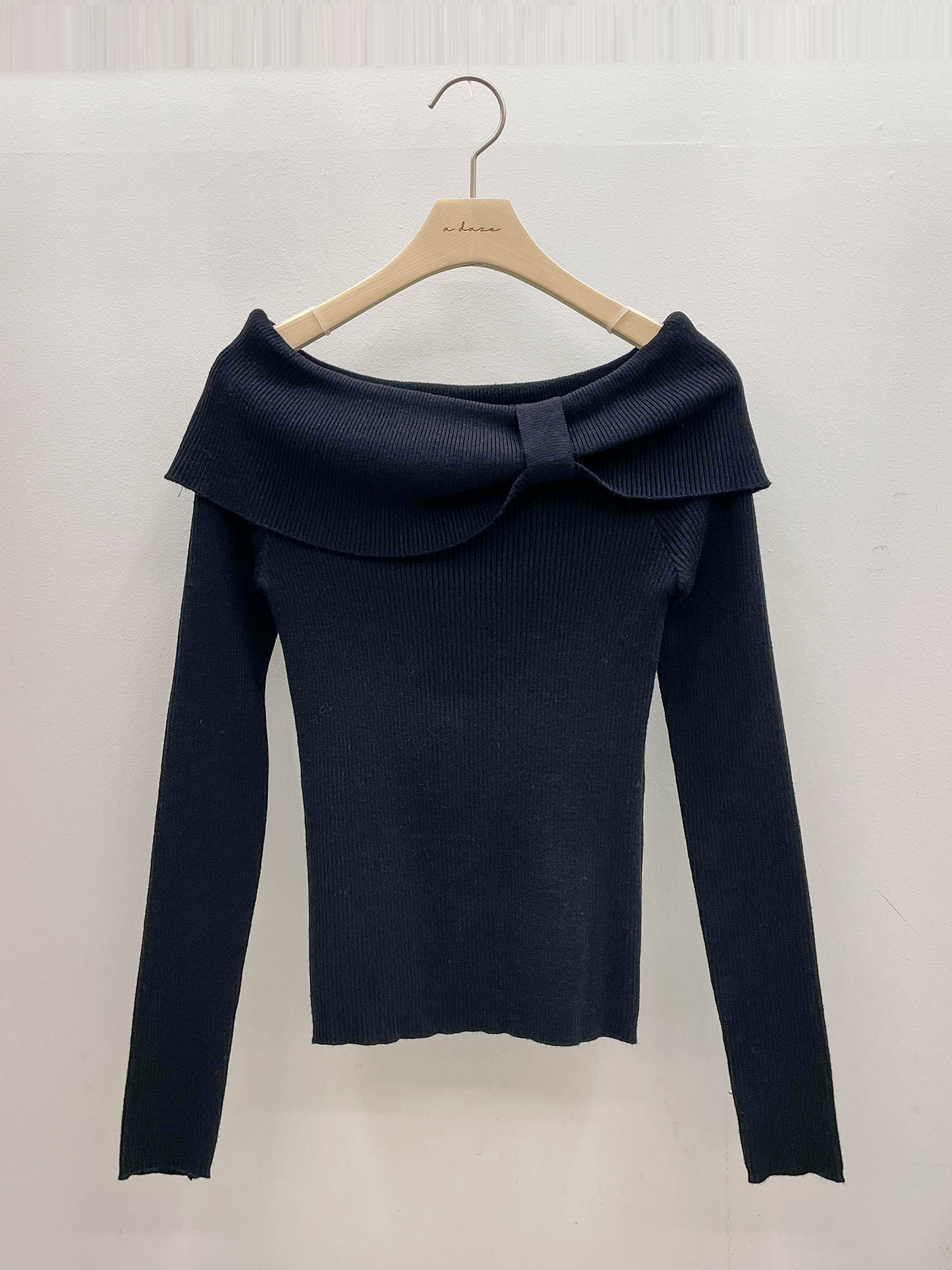 オフショルダーベーシック長袖ニット | 詳細画像19