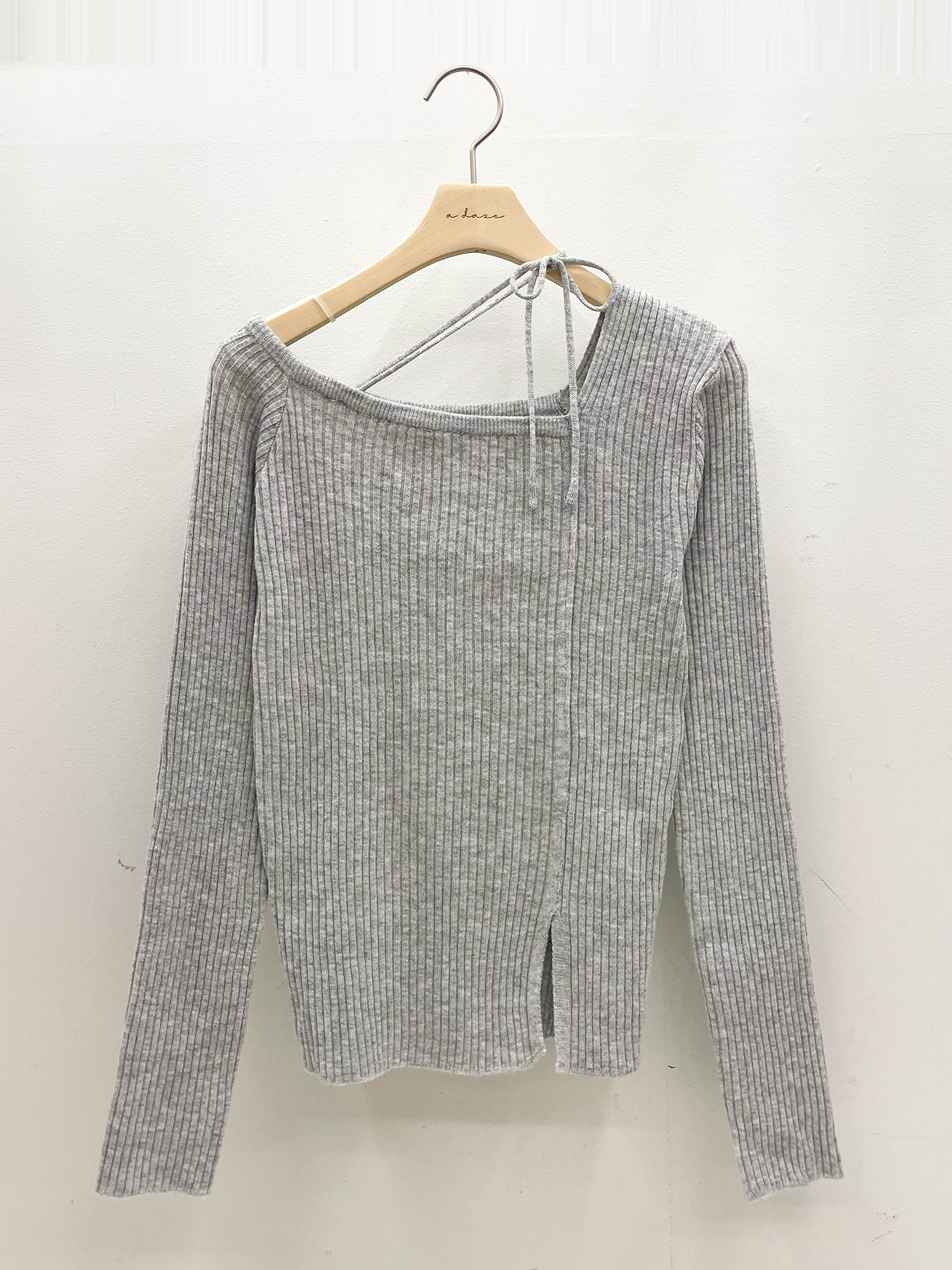 ドローストリングスリットベーシック長袖ニット | 詳細画像16