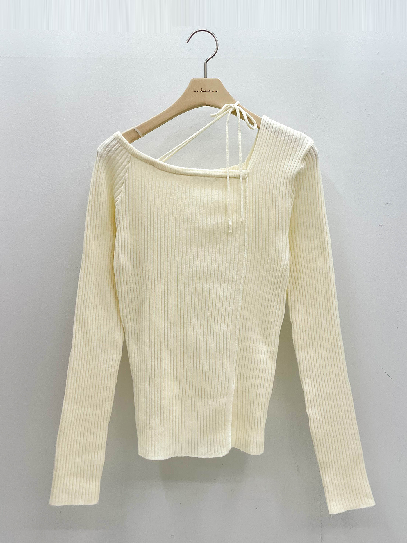 ドローストリングスリットベーシック長袖ニット | 詳細画像17