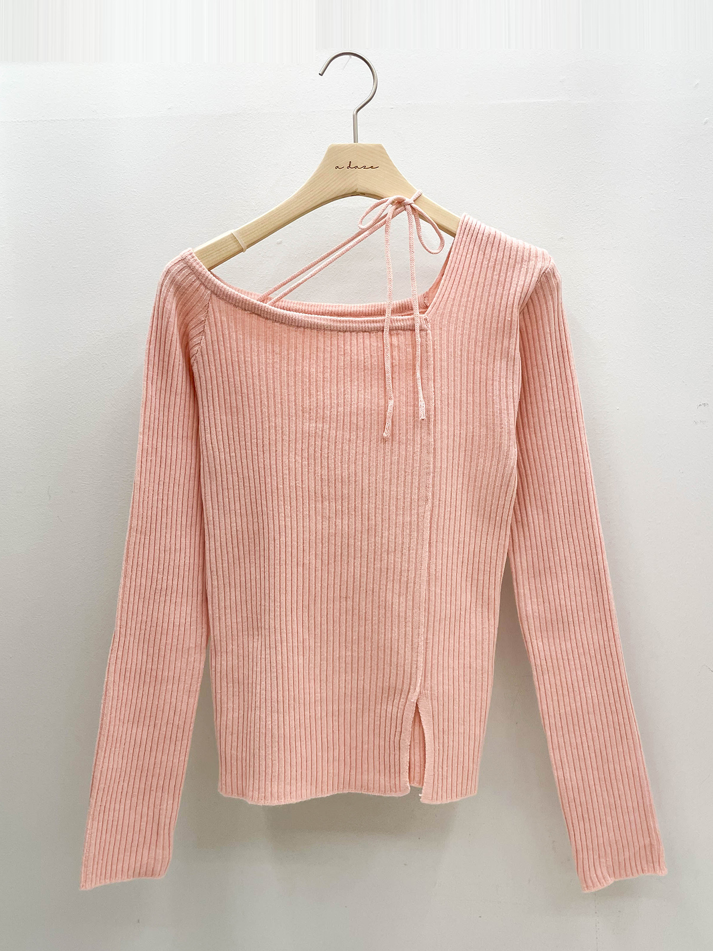 ドローストリングスリットベーシック長袖ニット | 詳細画像18