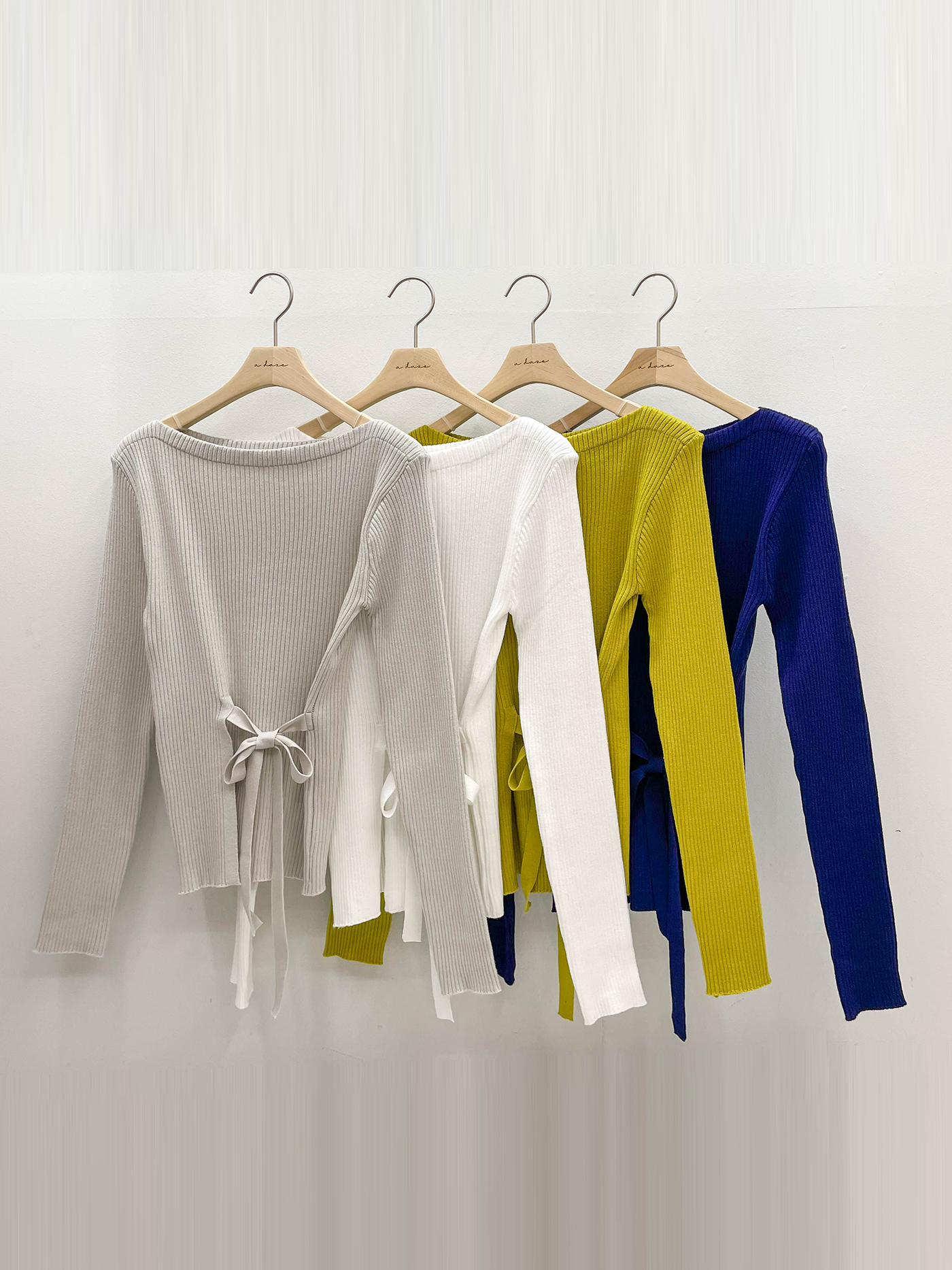 ラウンドネックドローストリングベーシック長袖ニット | 詳細画像19