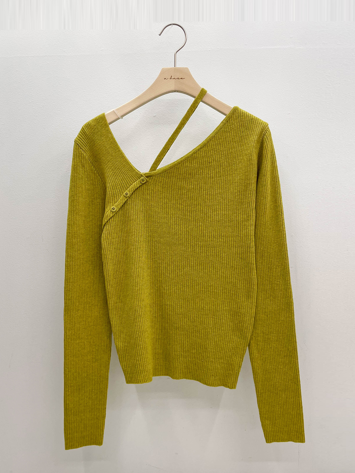 ドローストリングベーシックアンバランス長袖ニット | 詳細画像17