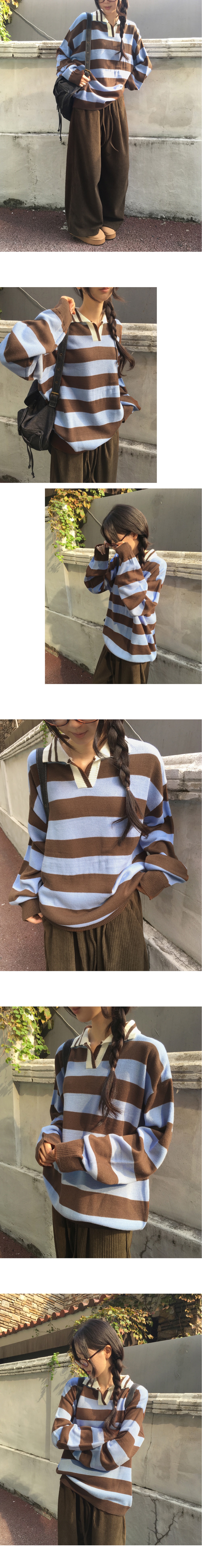 カラールーズボーダーカラーニット | 詳細画像3