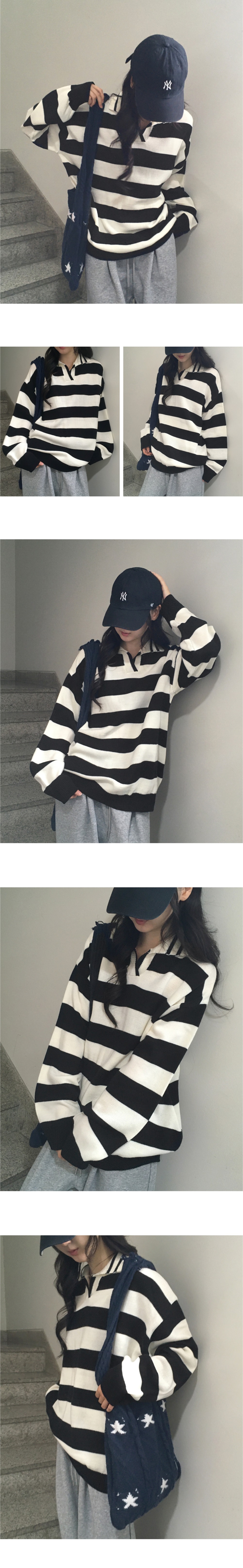 カラールーズボーダーカラーニット | 詳細画像5