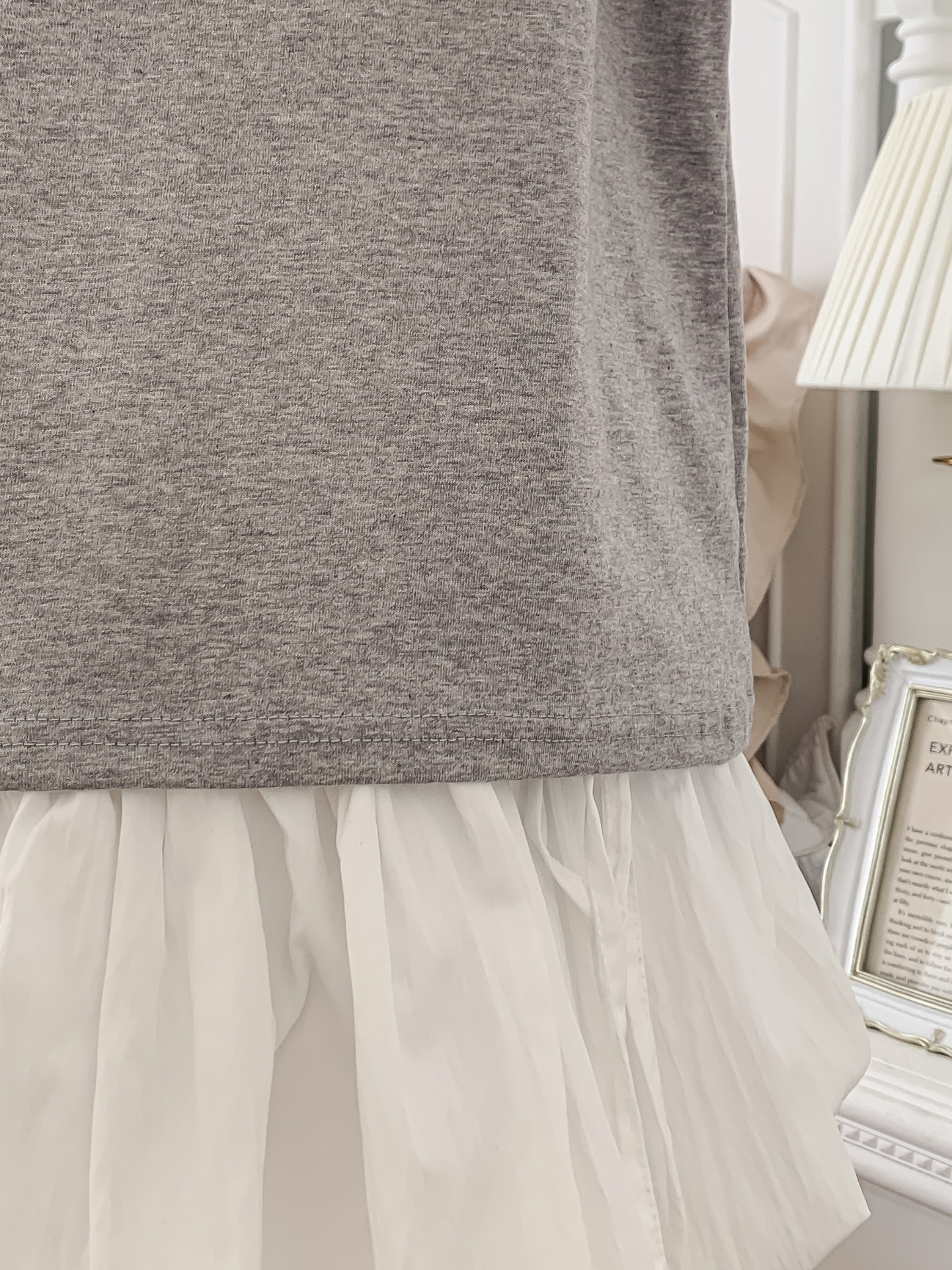 コットンラウンドネック半袖レタリングTシャツ | 詳細画像14